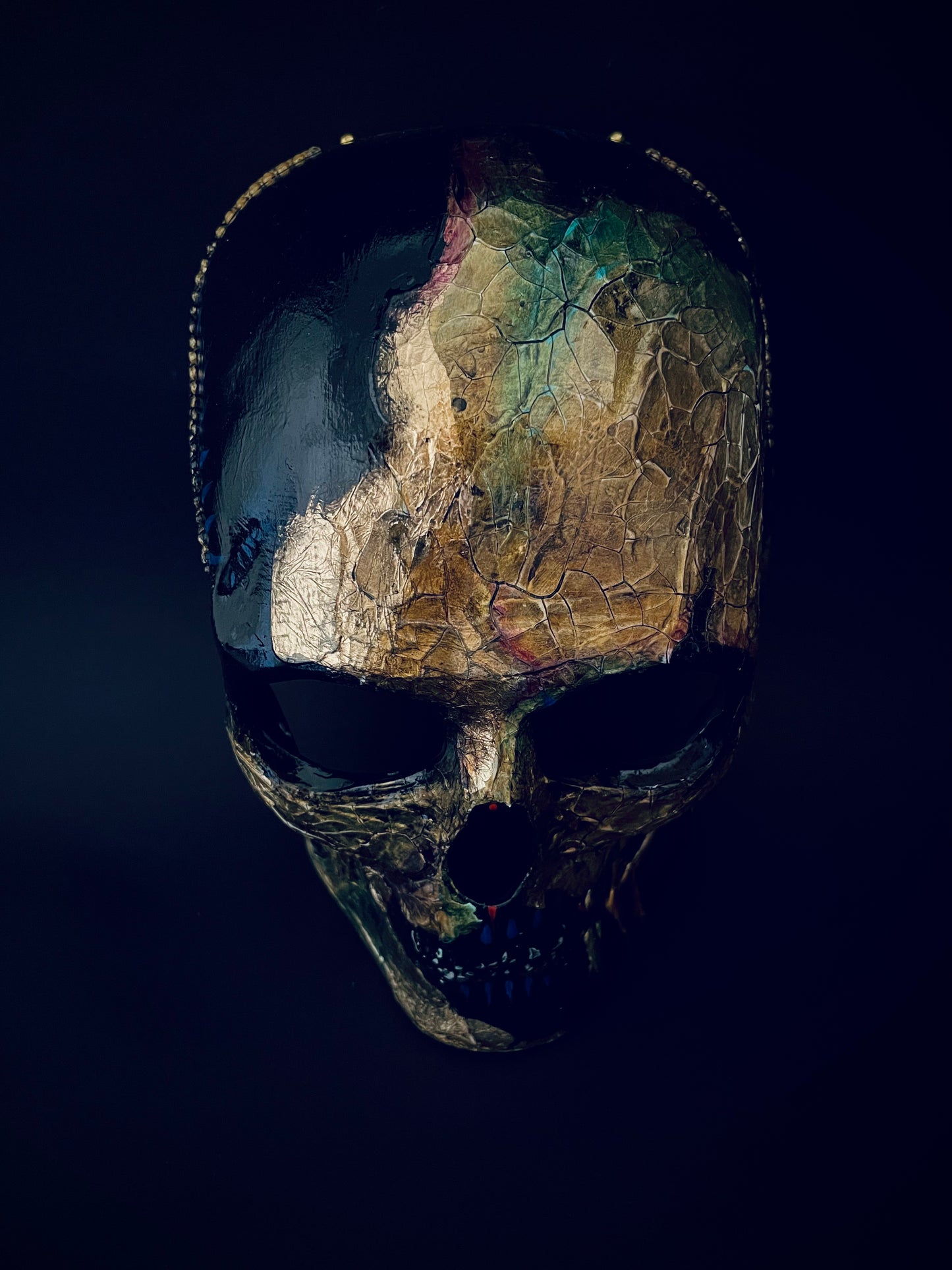 Gold skull mask for men