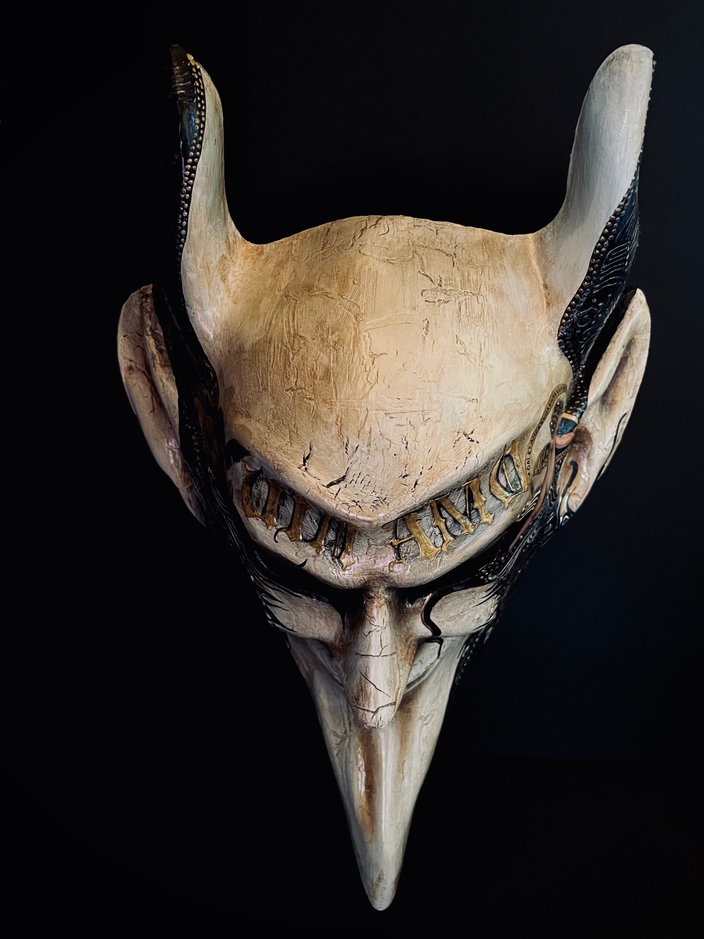 Devil mask with angels.Limited edition.