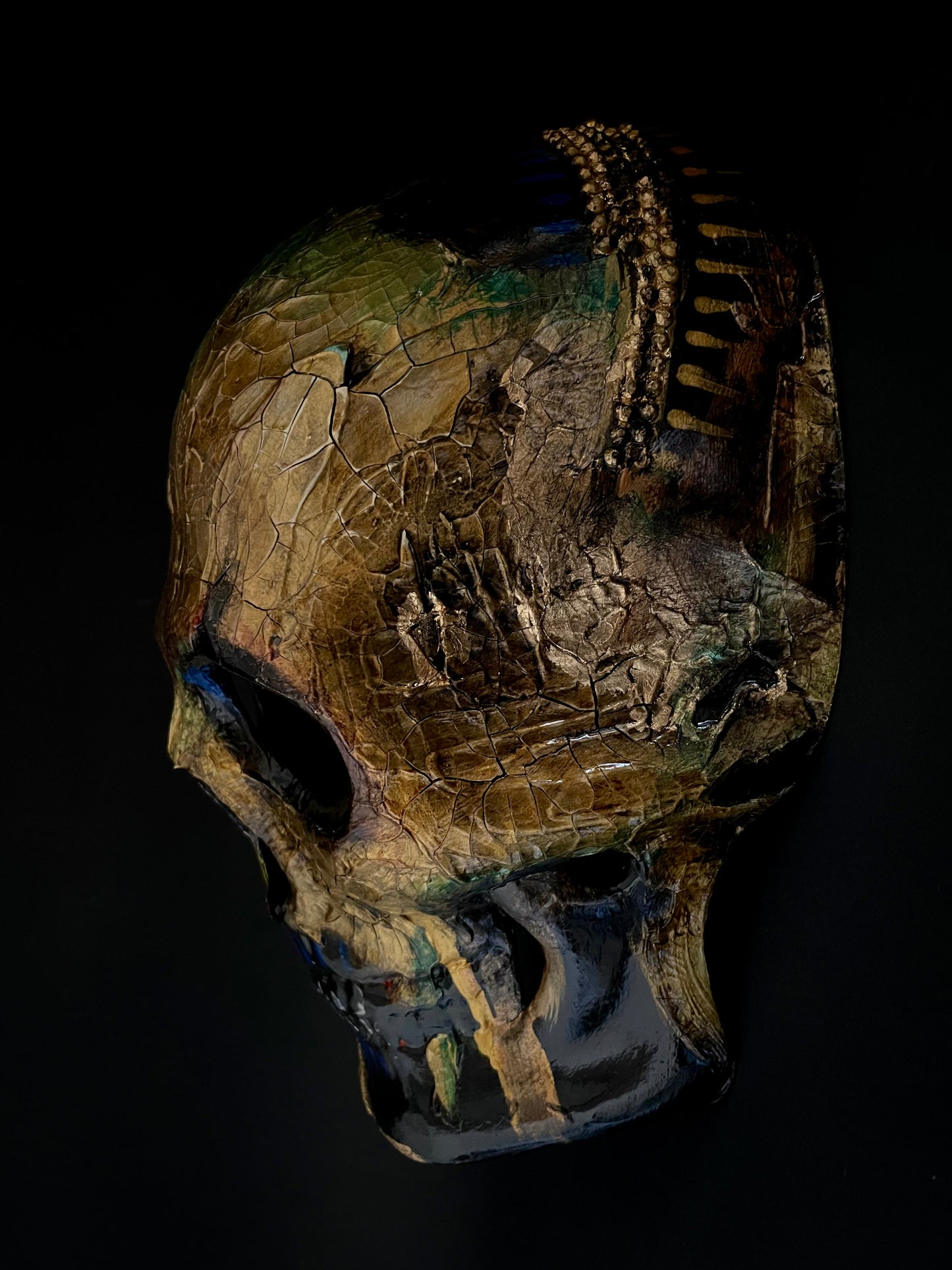 Gold skull mask for men