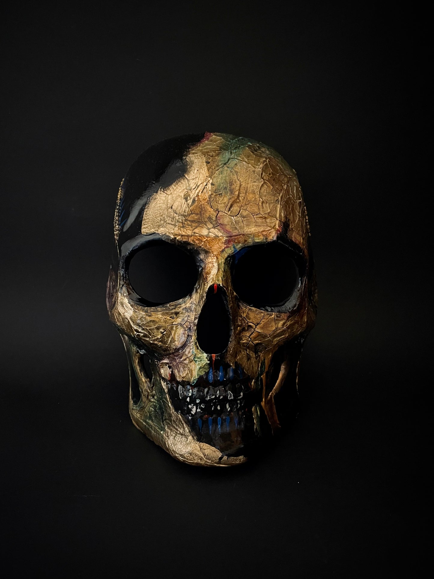 Gold skull mask for men