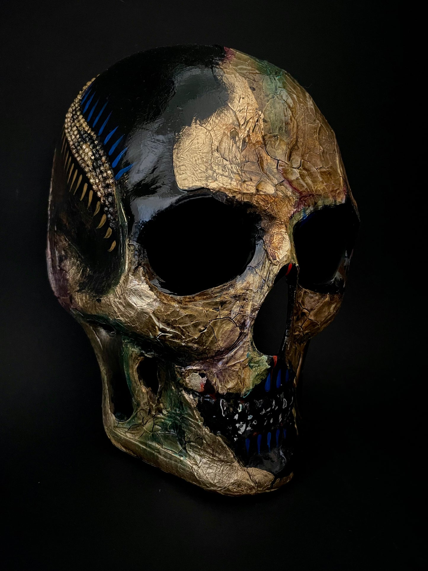Gold skull mask for men