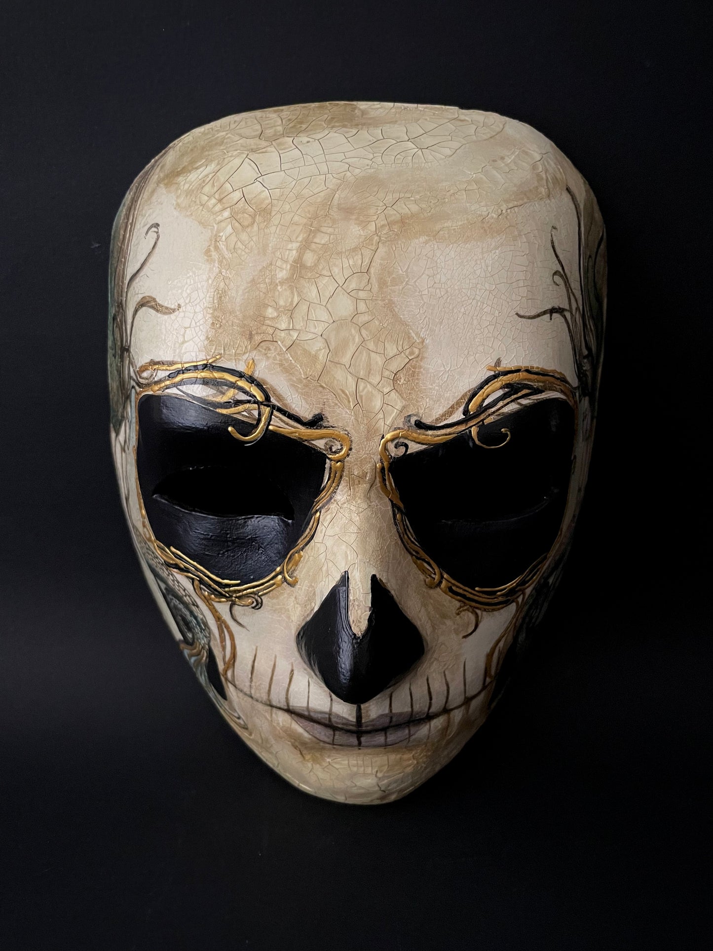 Day of the dead mask with mermaids