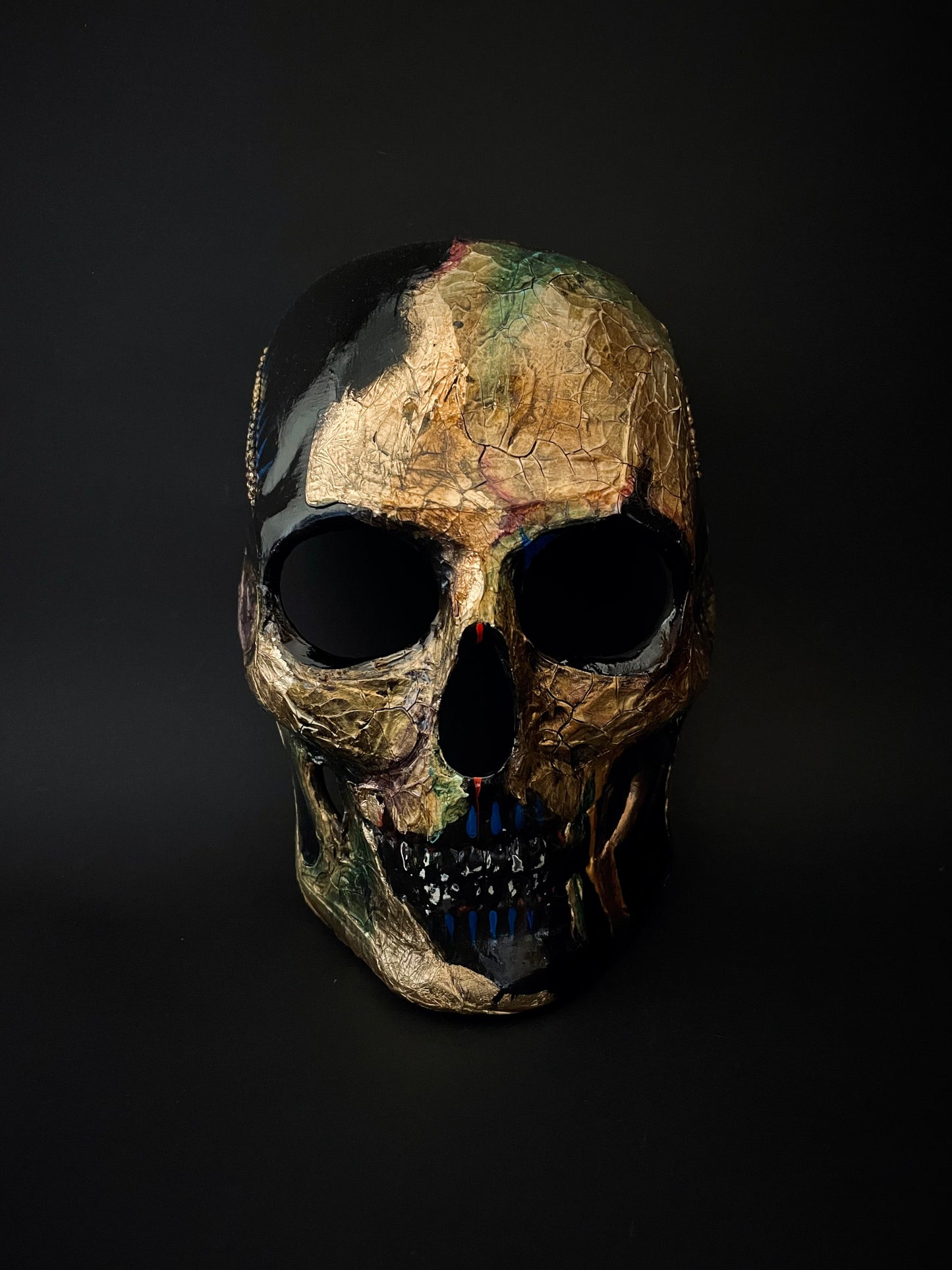 Gold skull mask for men