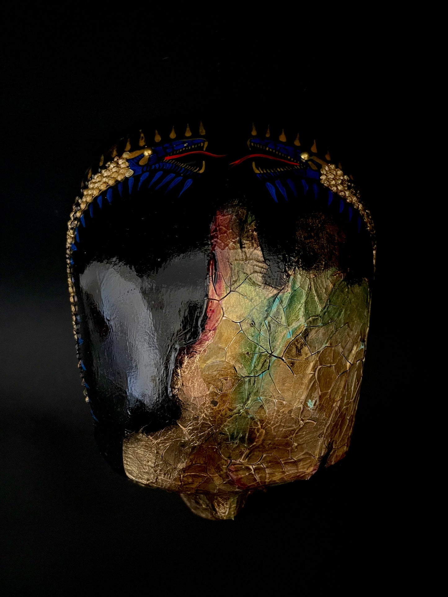 Gold skull mask for men