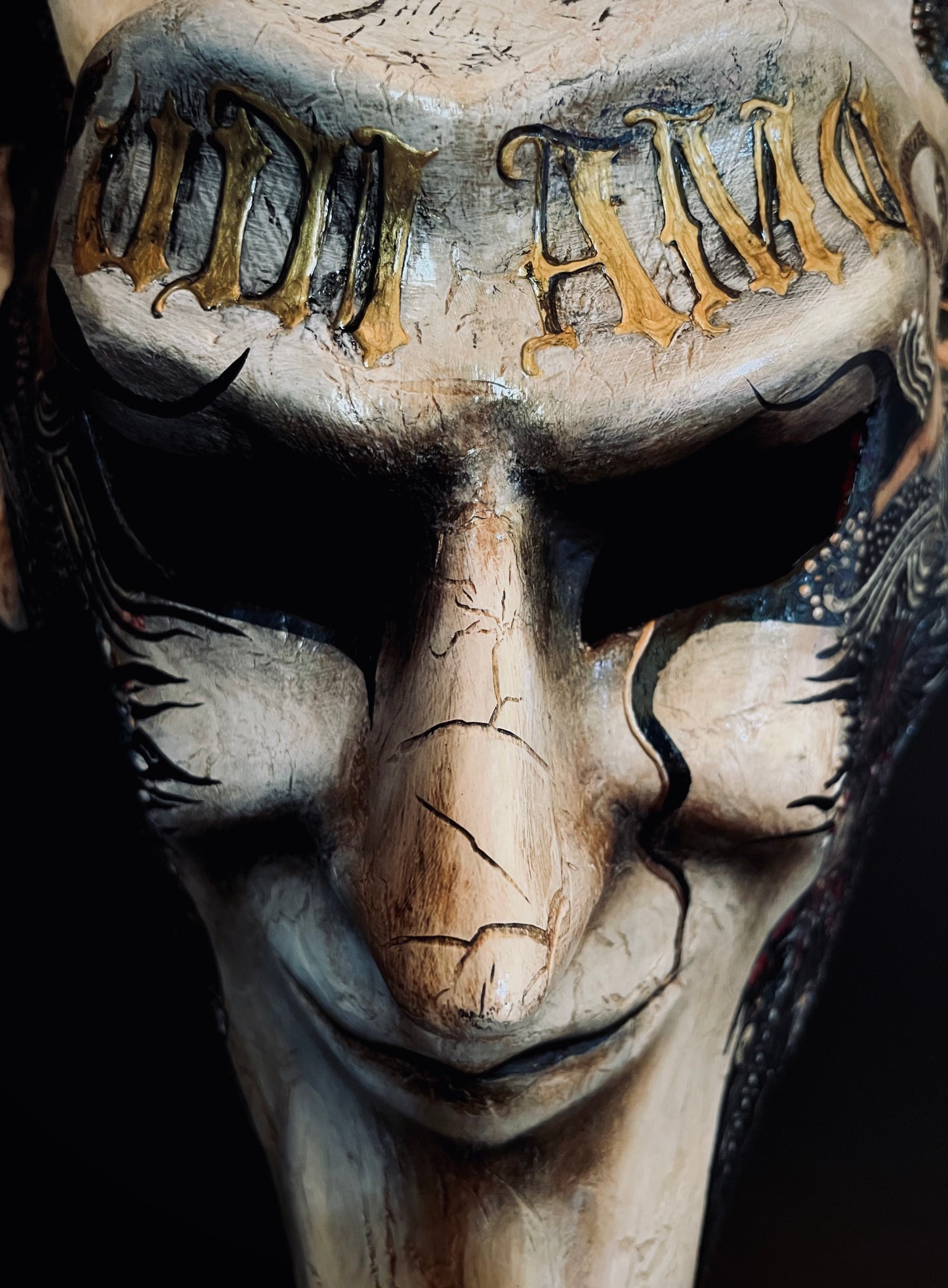 Devil mask with angels.Limited edition.