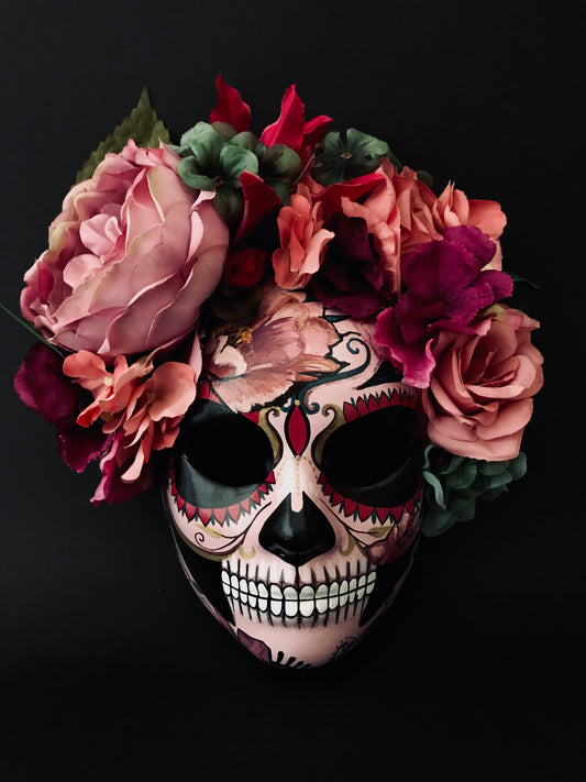 Pink Catrina mask