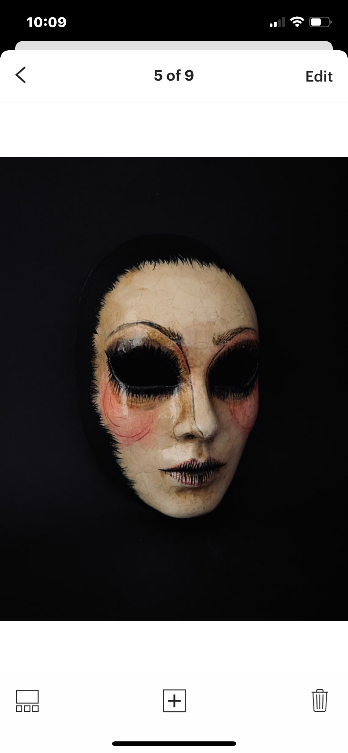 Ghost woman mask