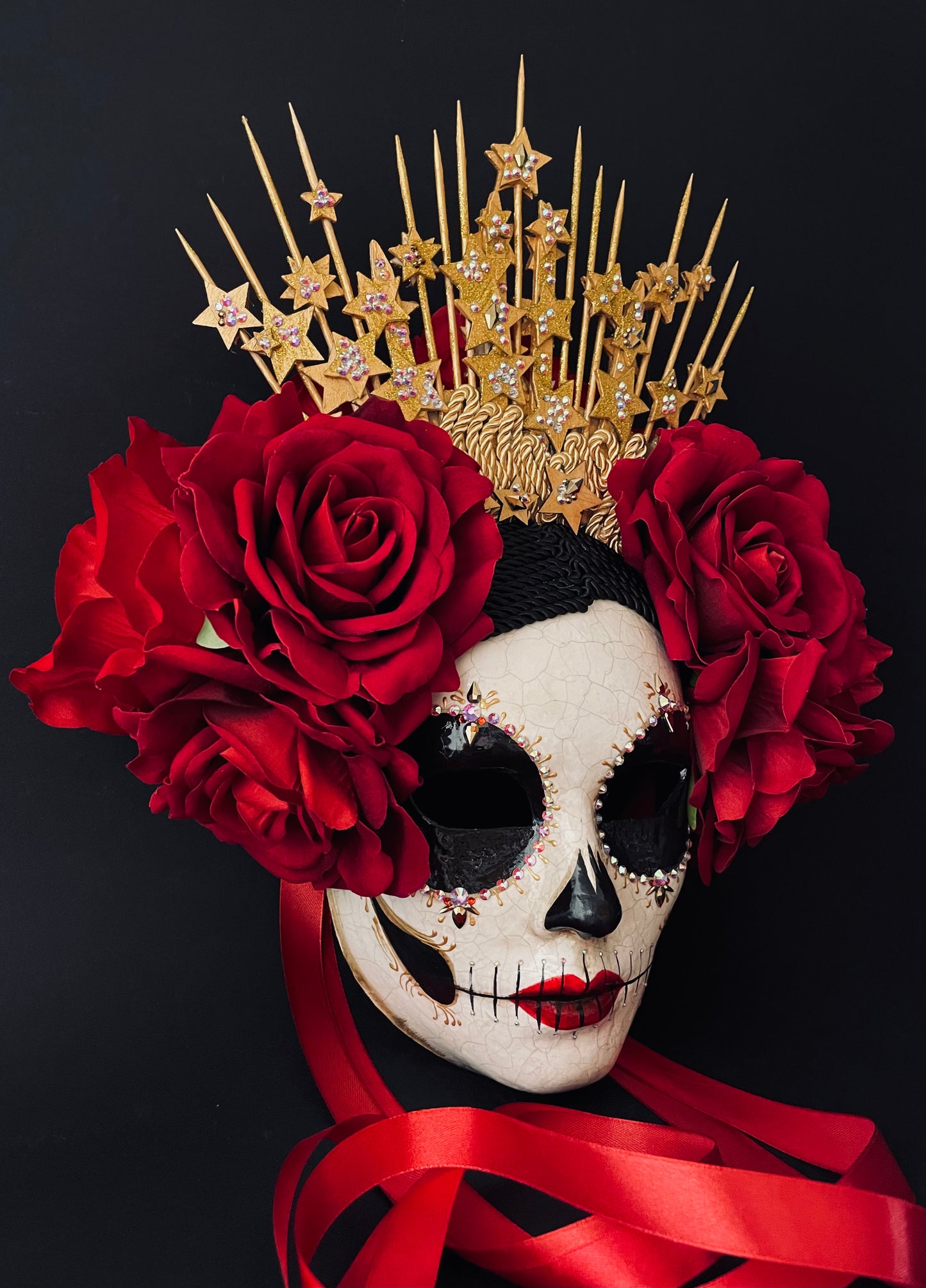 Catrina mask with stars