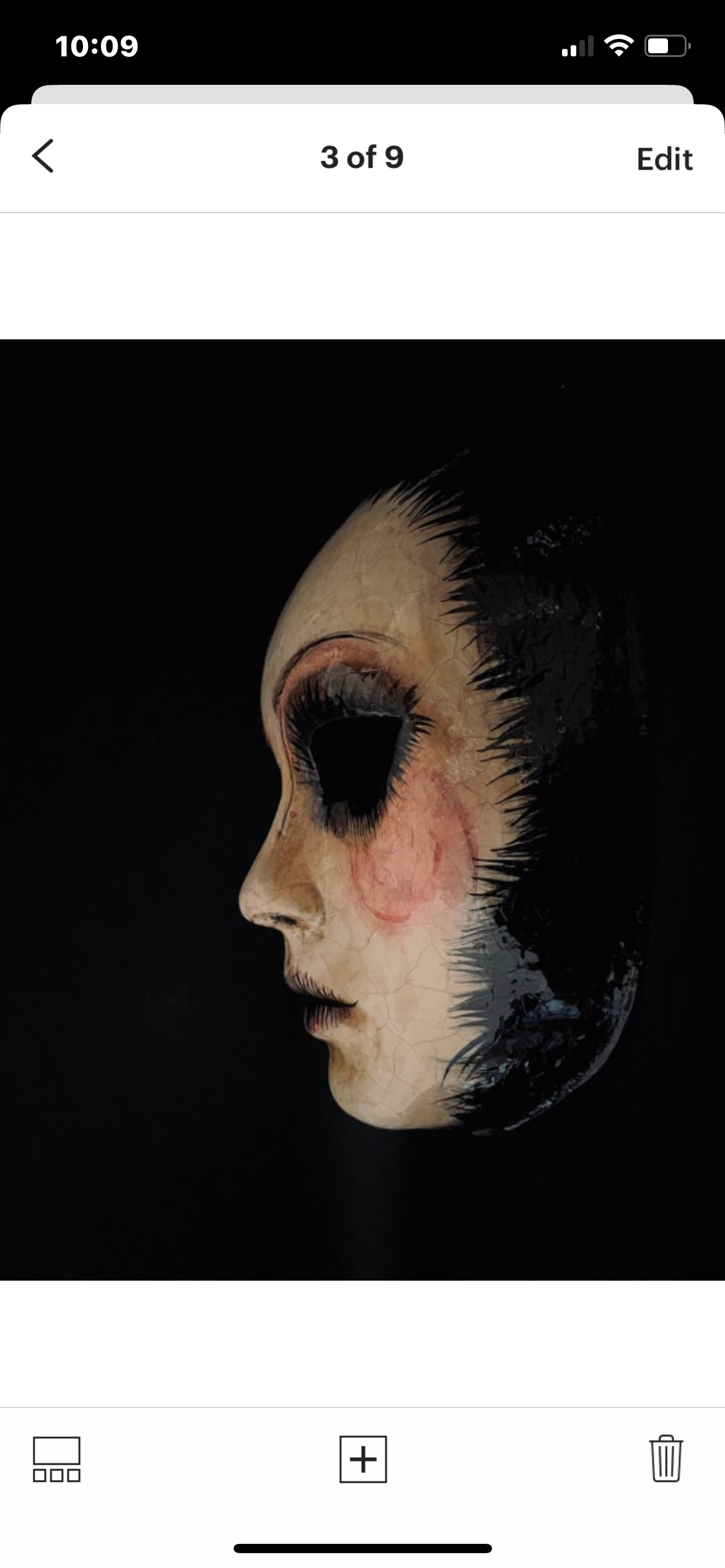 Ghost woman mask