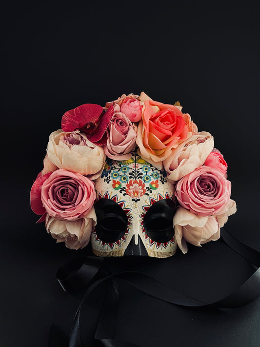 Day of the dead half face Catrina mask