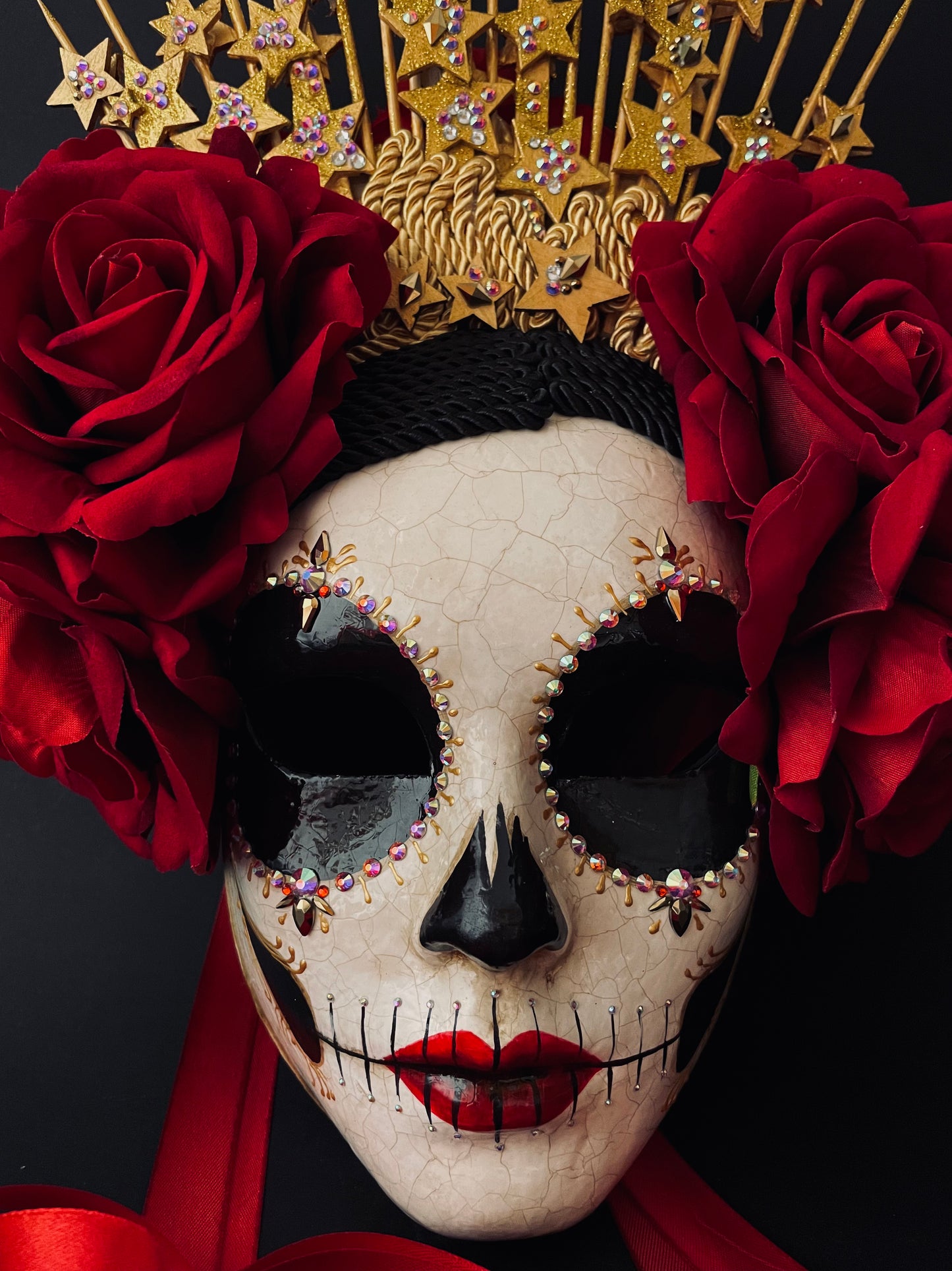 Catrina mask with stars