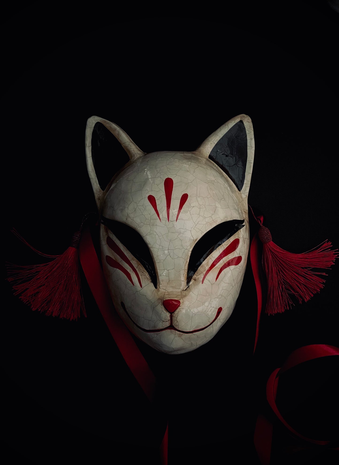 Kitsune mask. Japanese fox mask