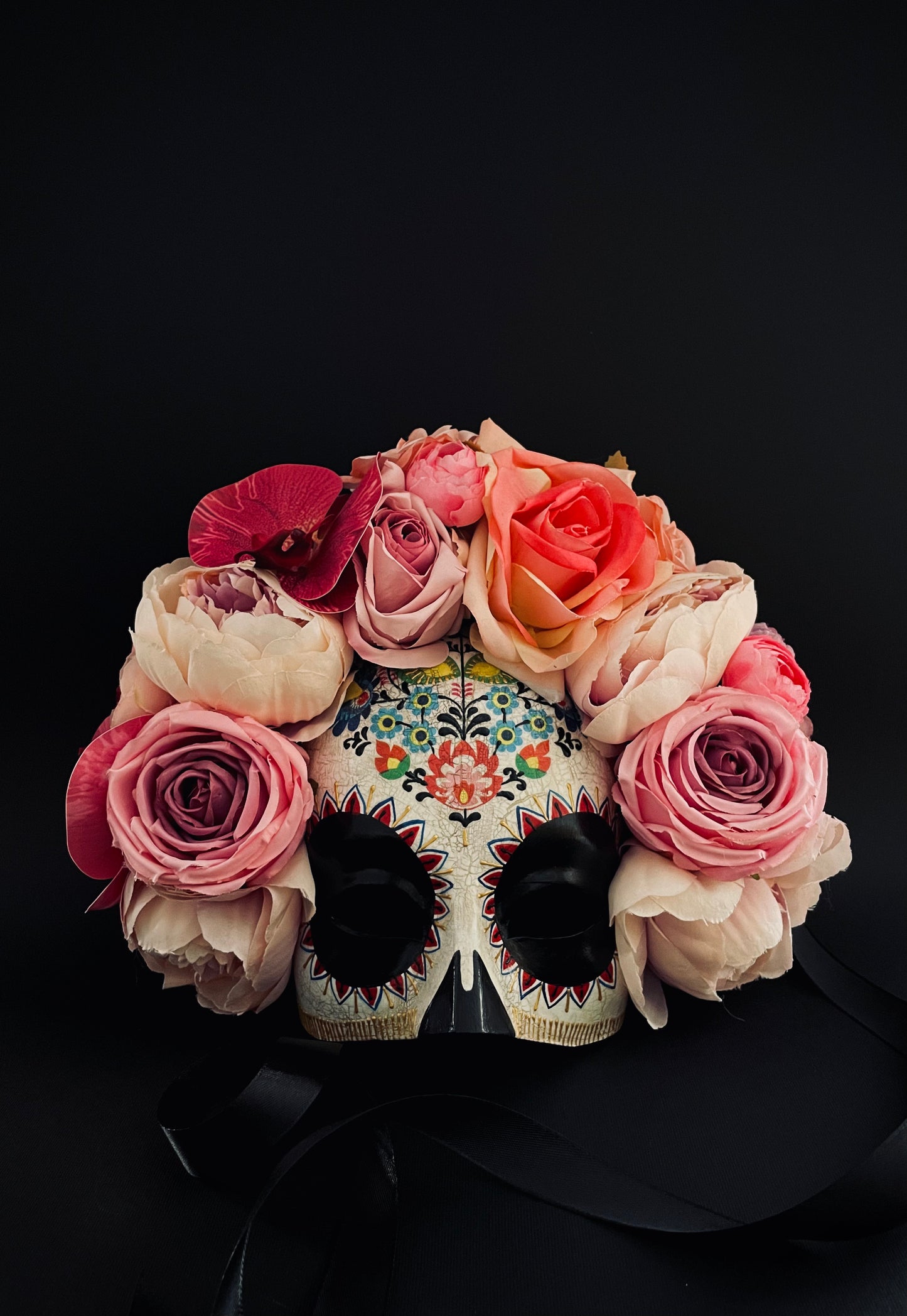 Day of the dead half face Catrina mask