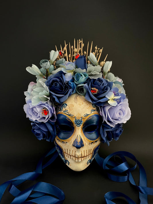 Blue Catrina mask