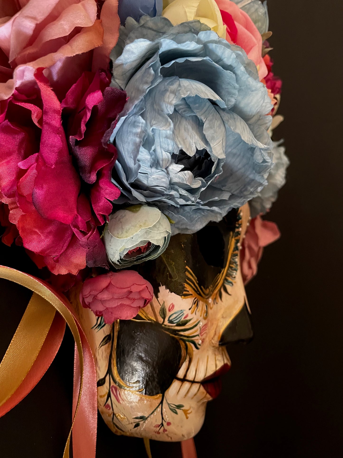 Baroque Catrina mask. Day of the dead mask.