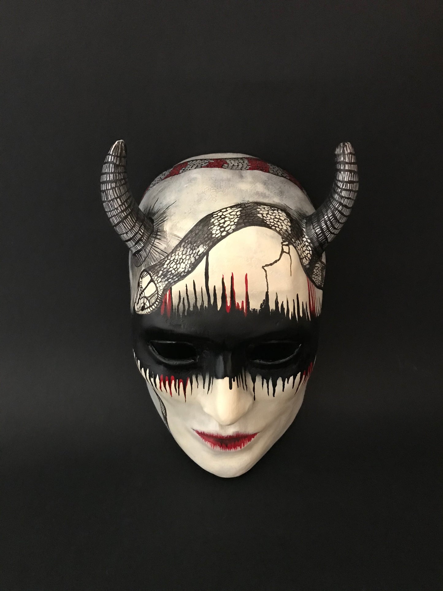 Woman demon mask