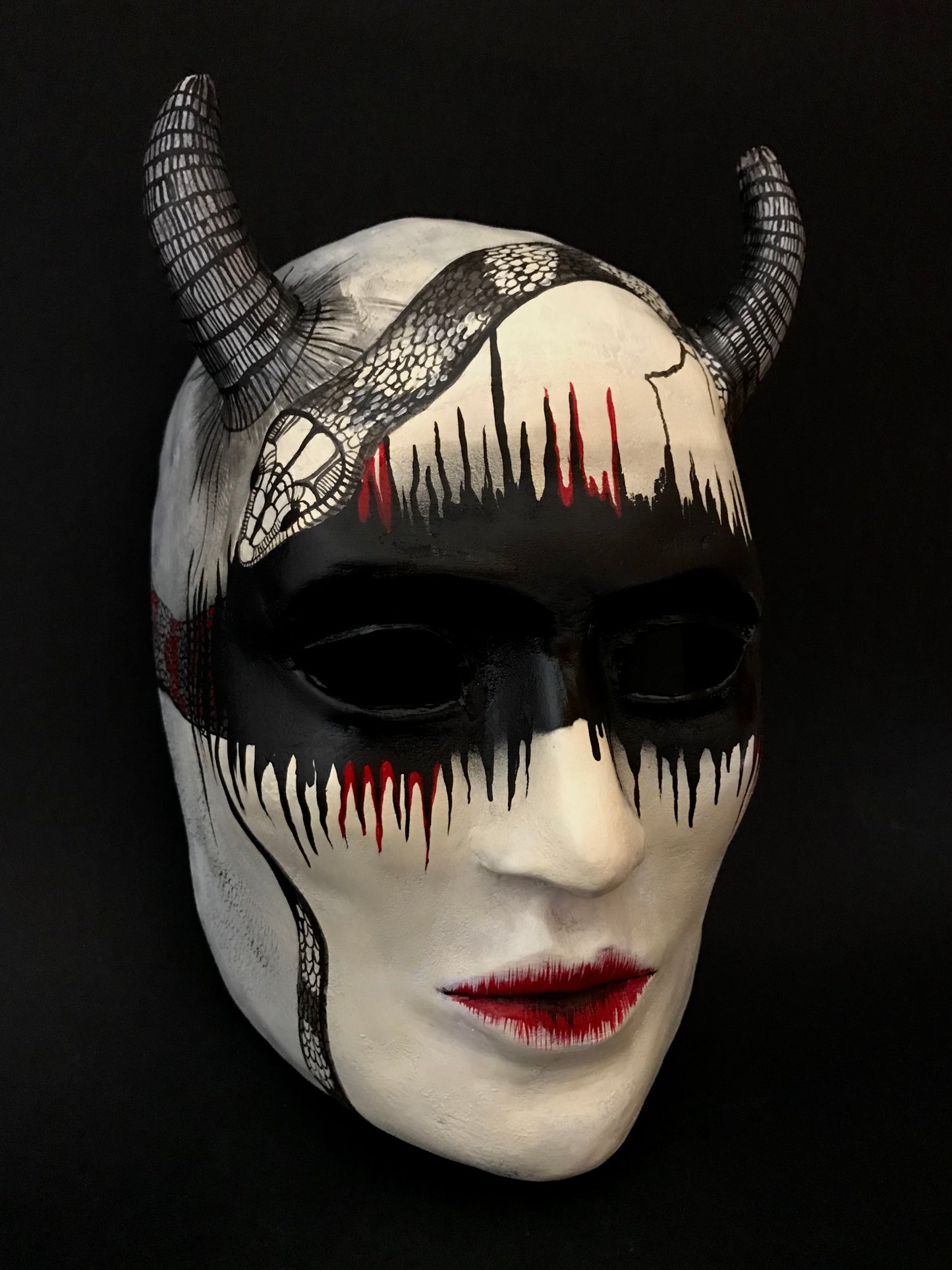 Woman demon mask