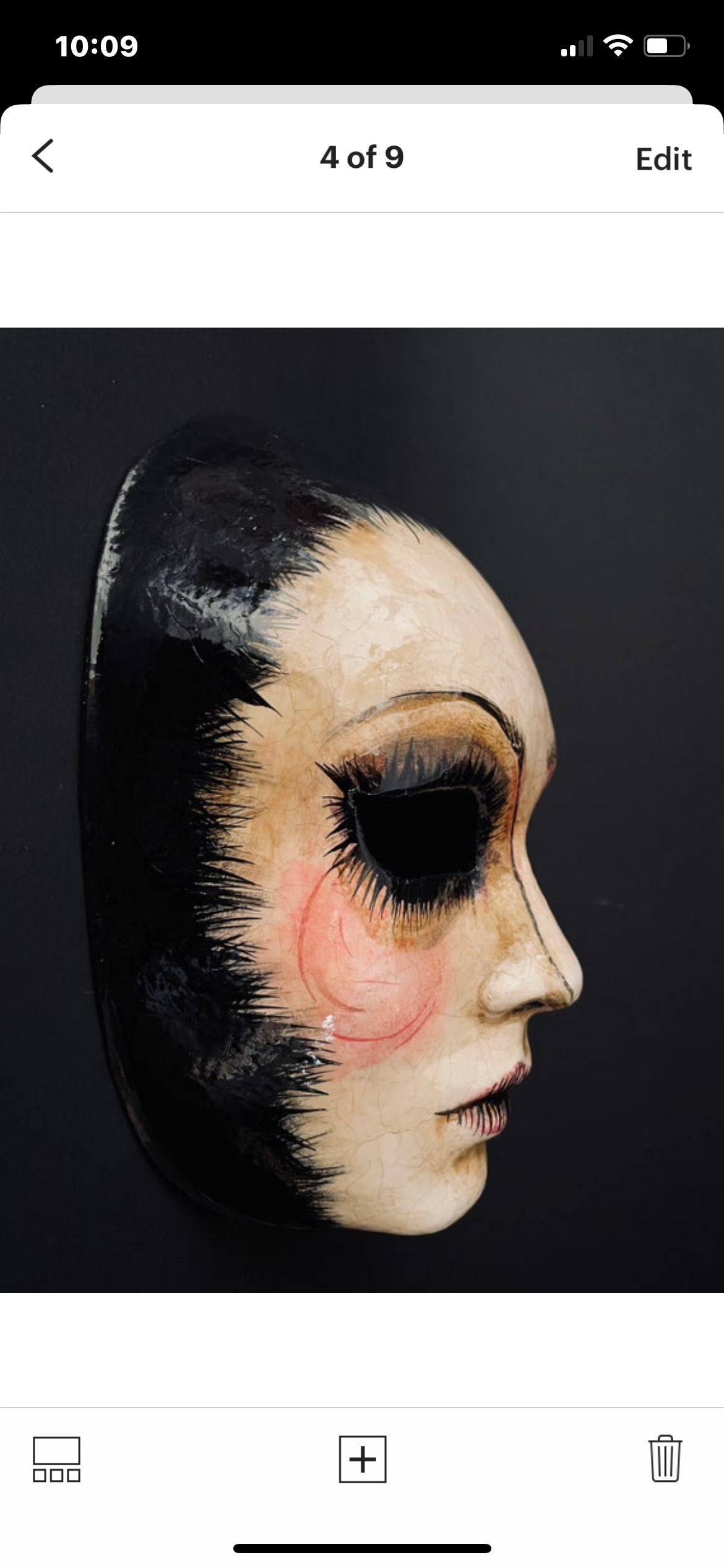 Ghost woman mask