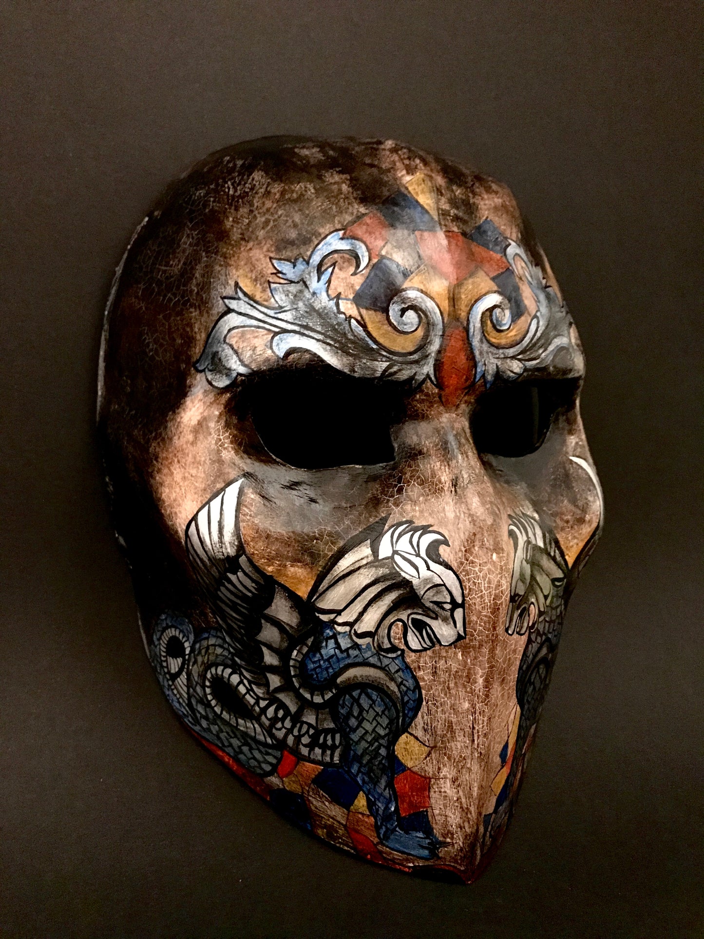 Mask with gargoyles