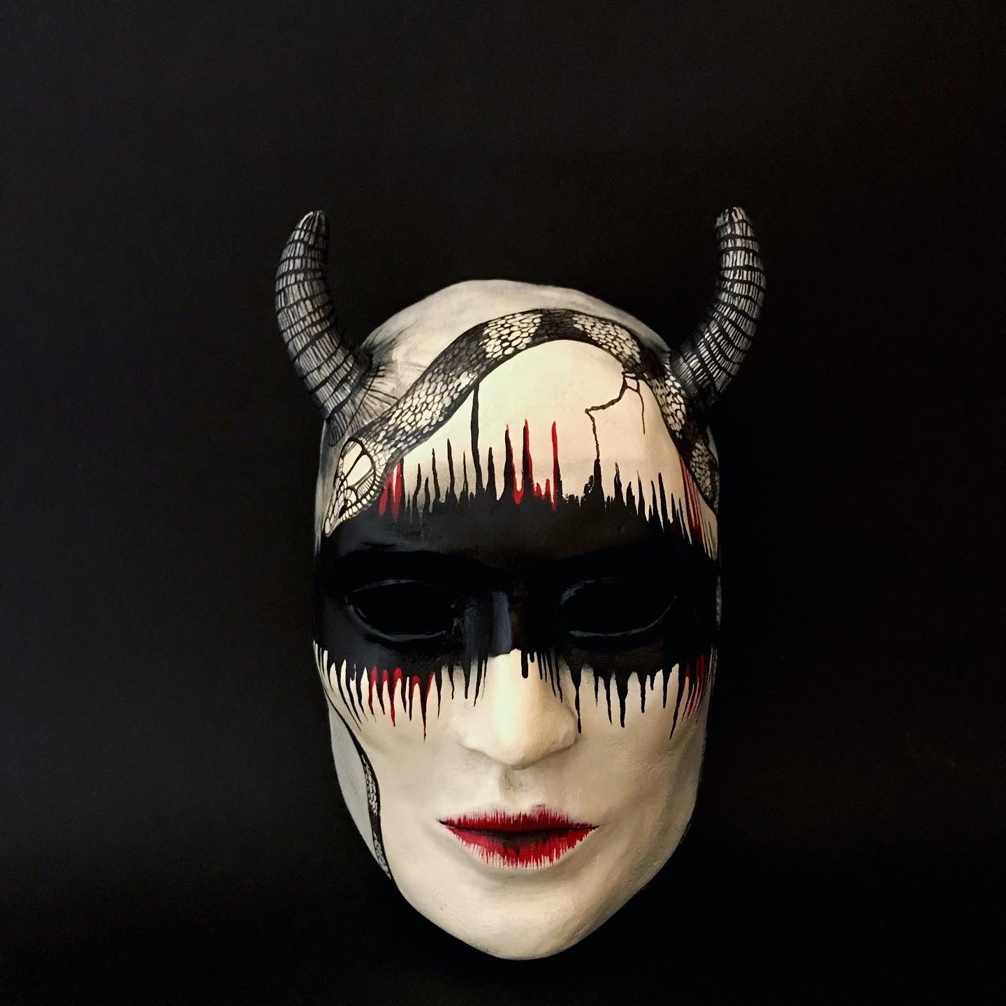 Woman demon mask