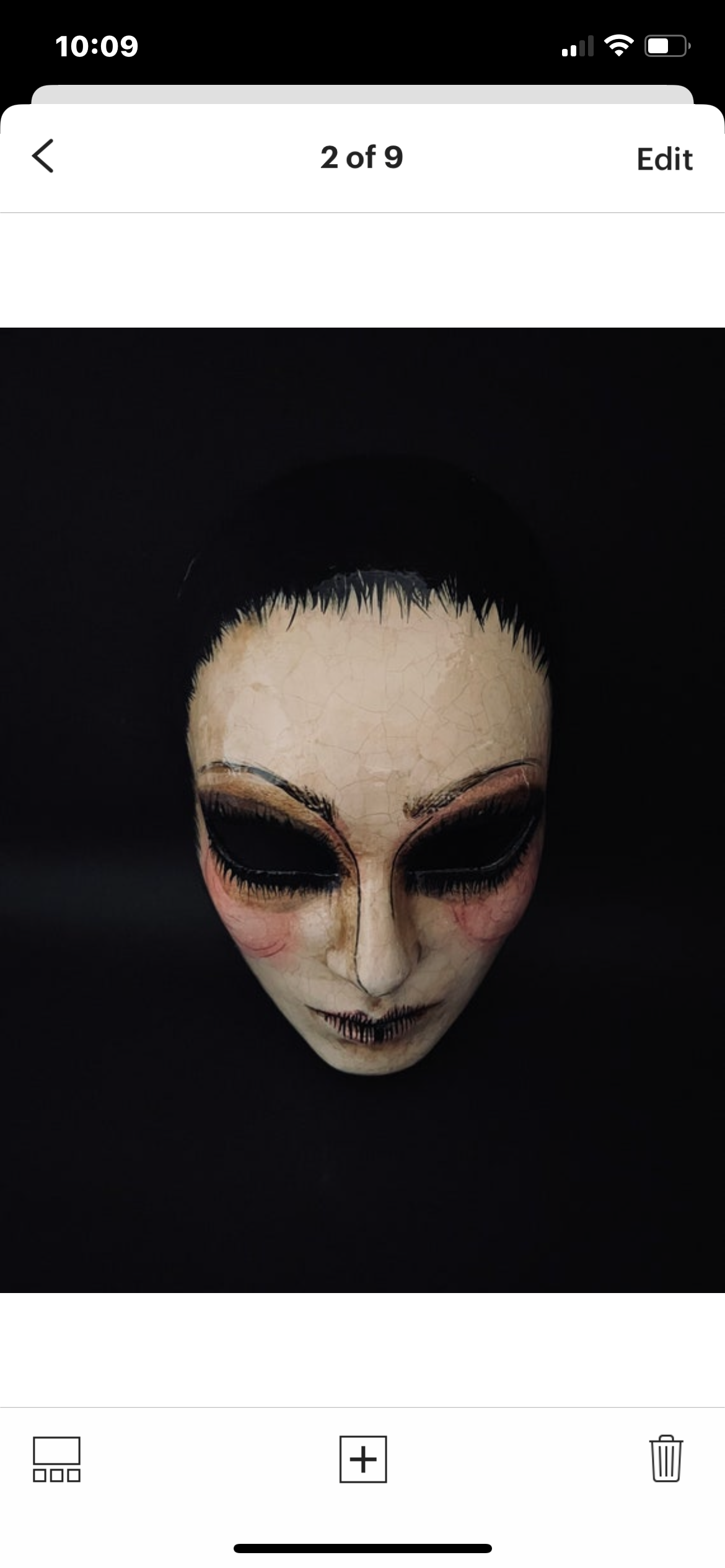 Ghost woman mask