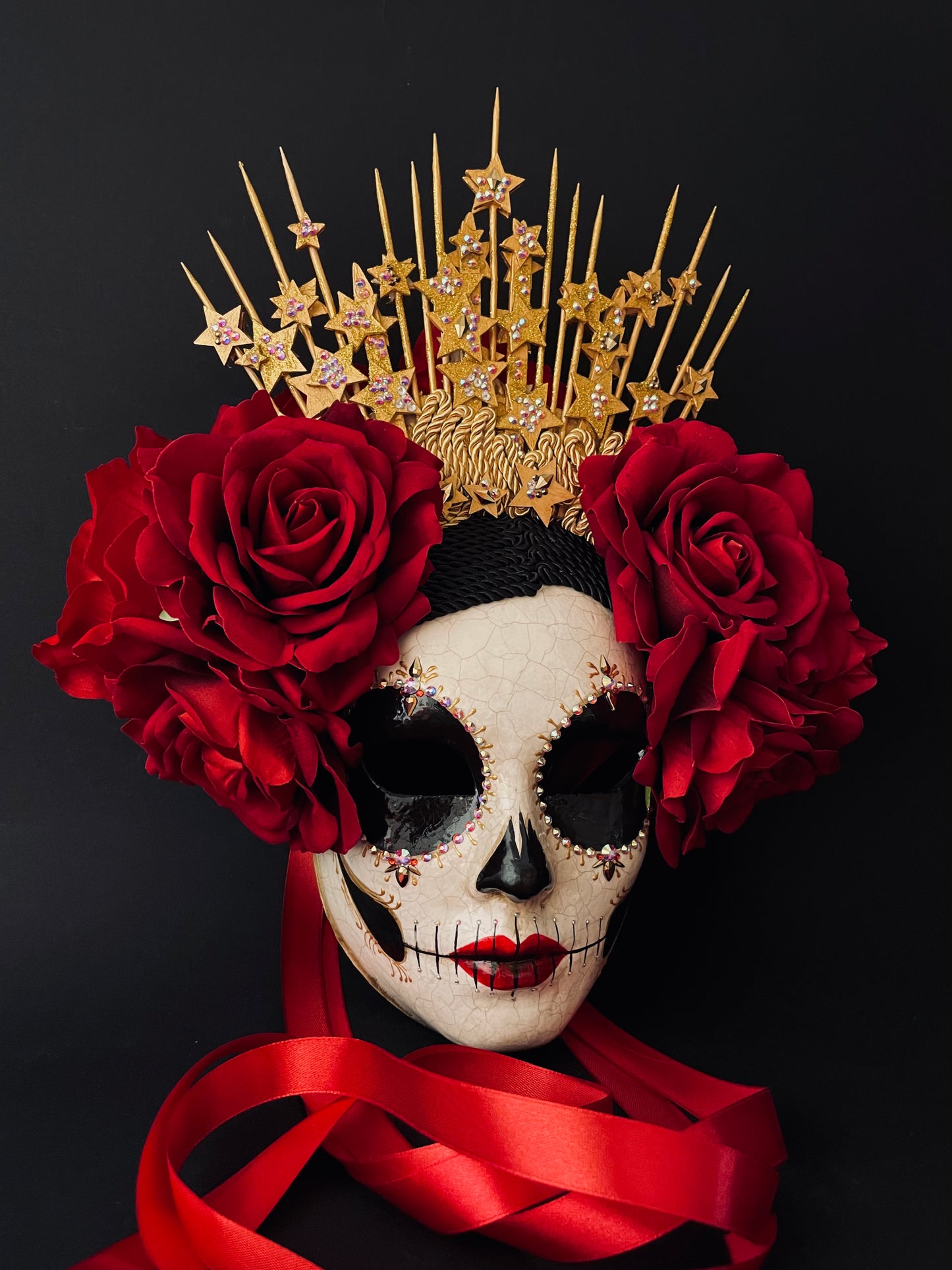 Catrina mask with stars