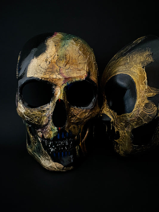 Gold skull mask for men