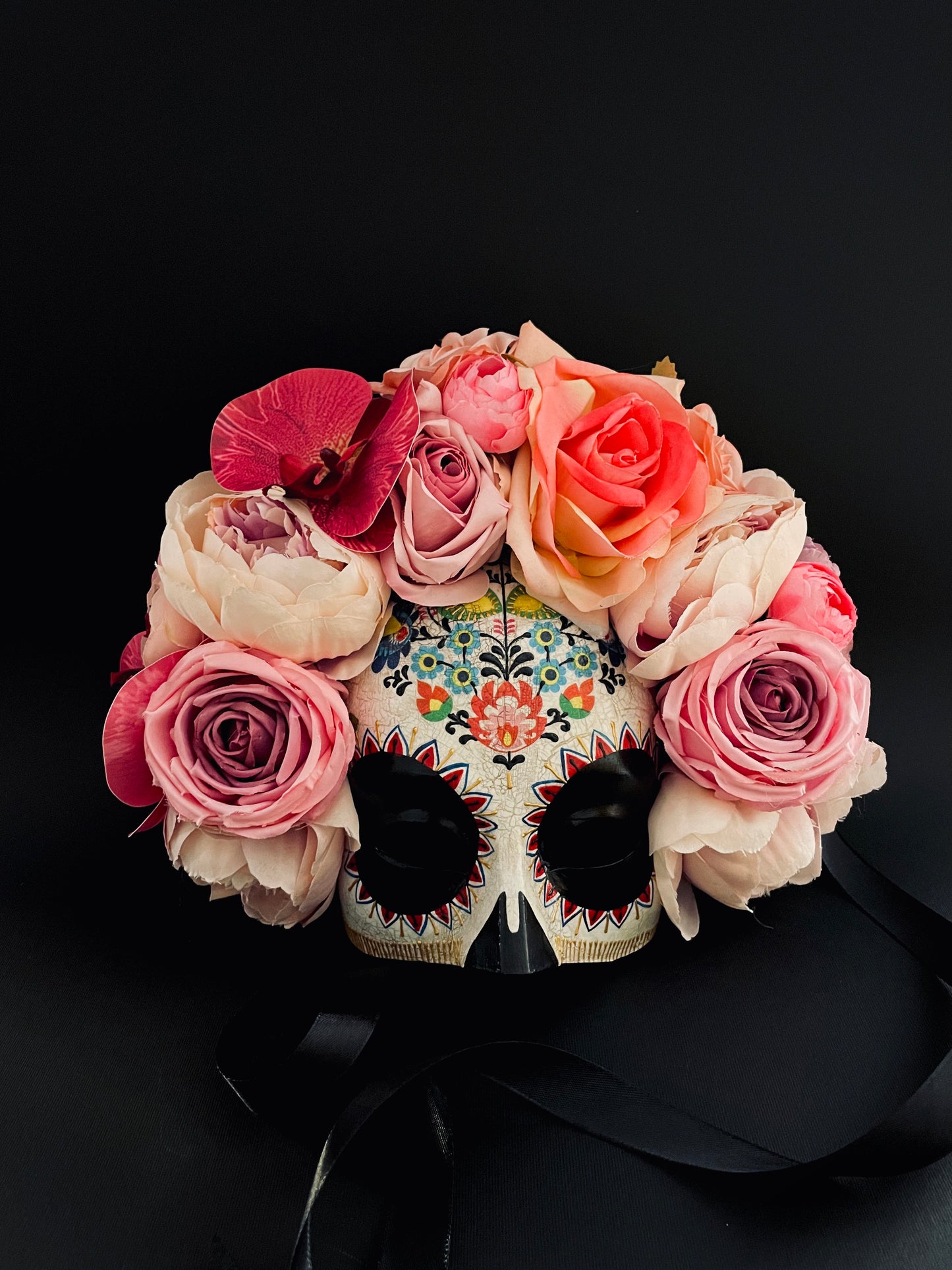 Day of the dead half face Catrina mask