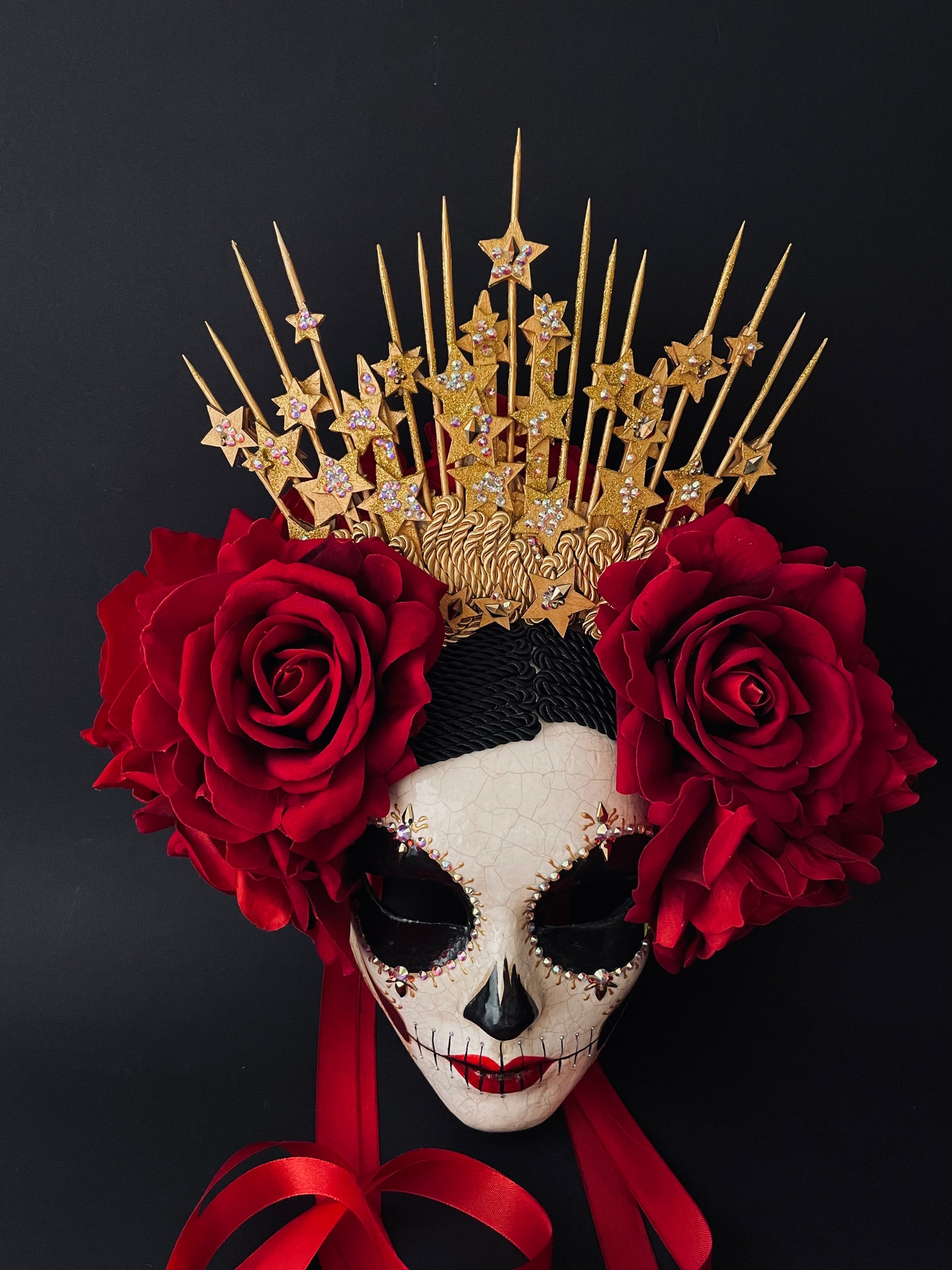 Catrina mask with stars