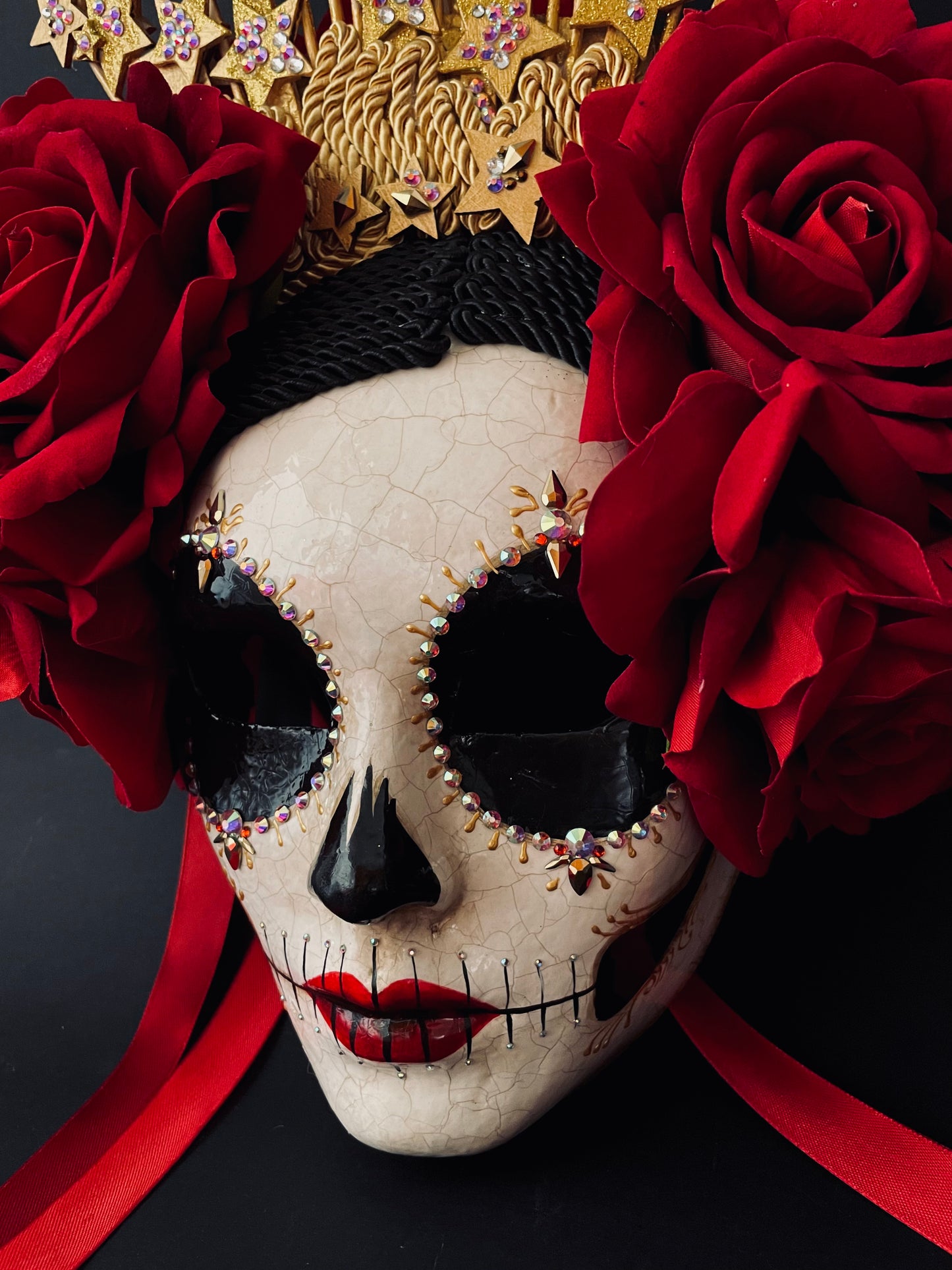 Catrina mask with stars