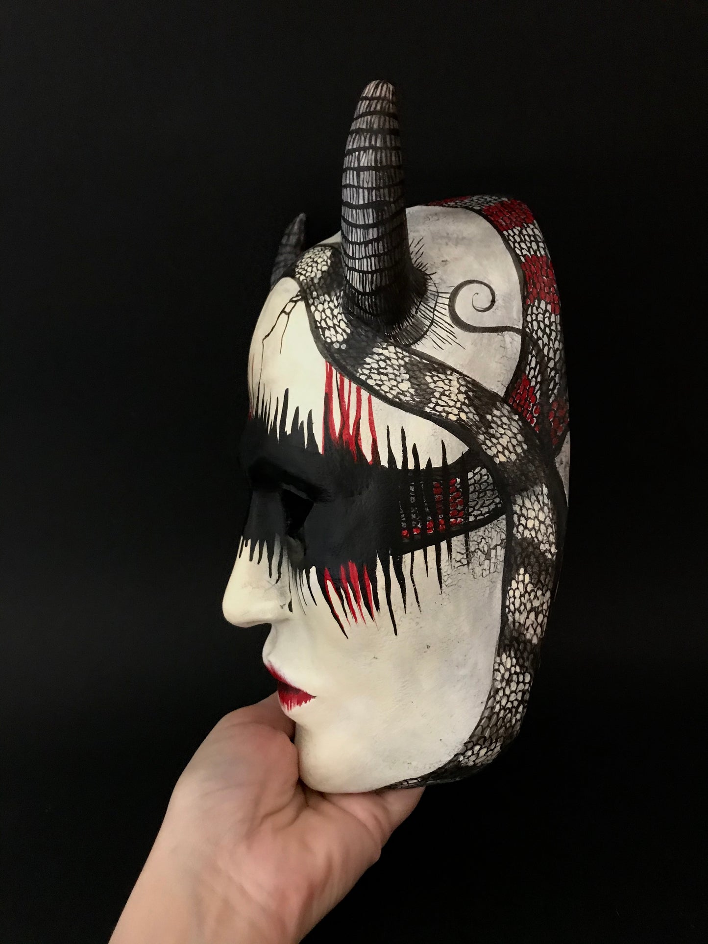 Woman demon mask