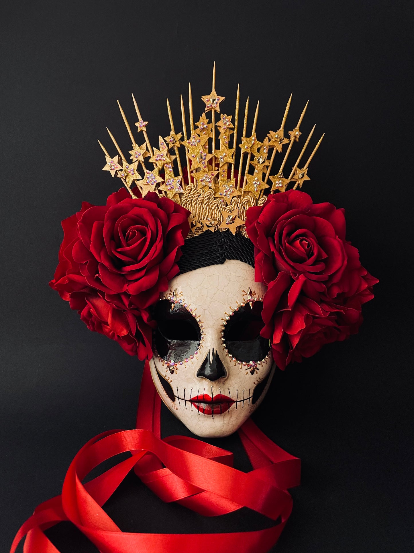 Catrina mask with stars