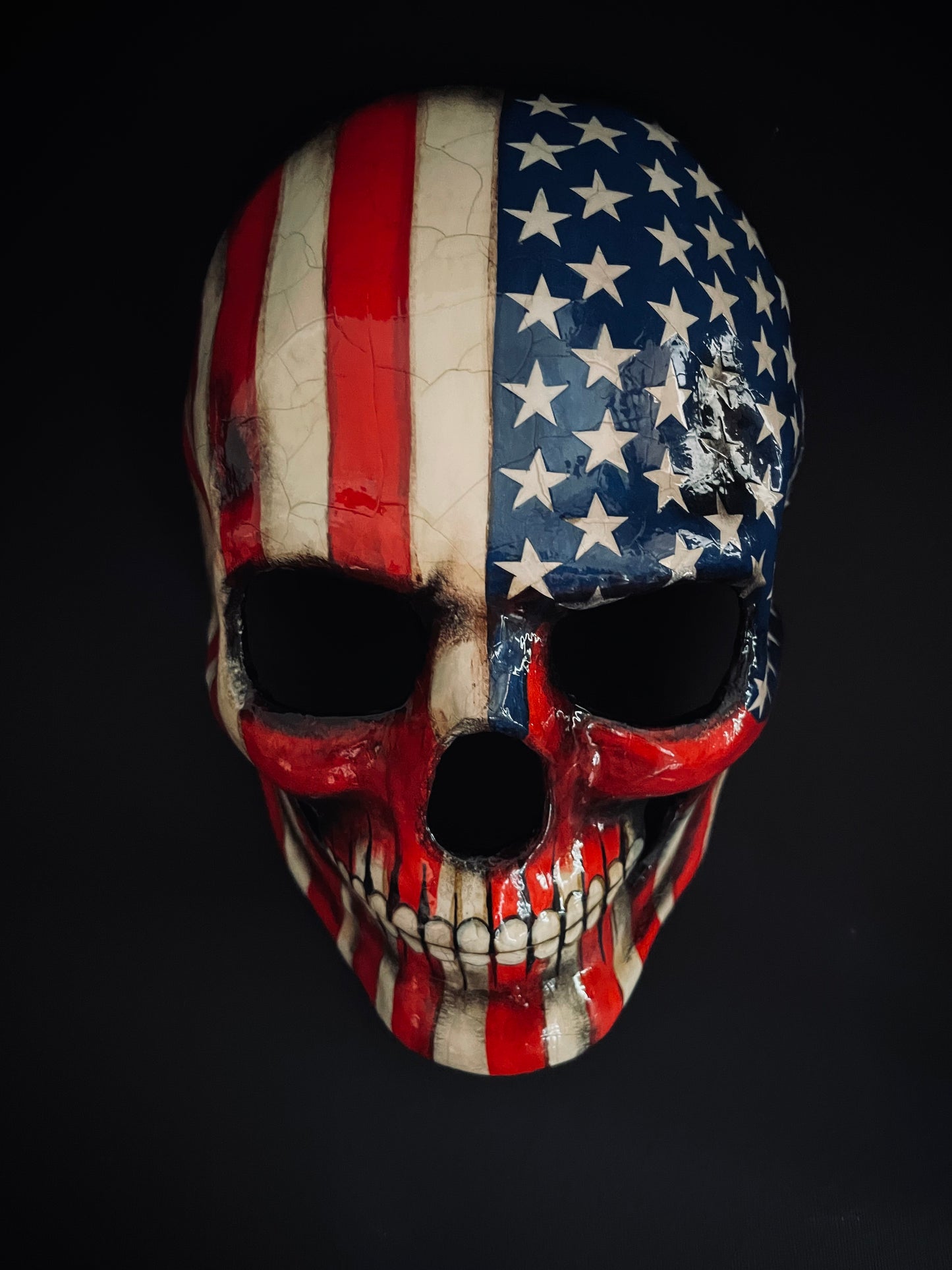 American flag skull mask