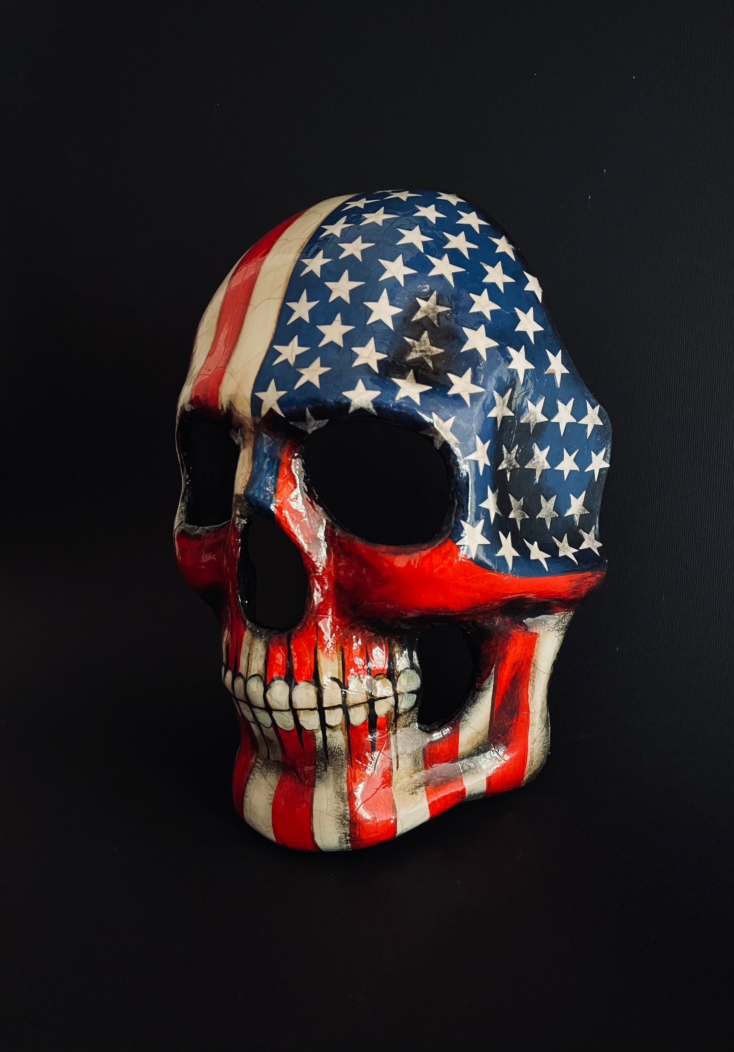 American flag skull mask