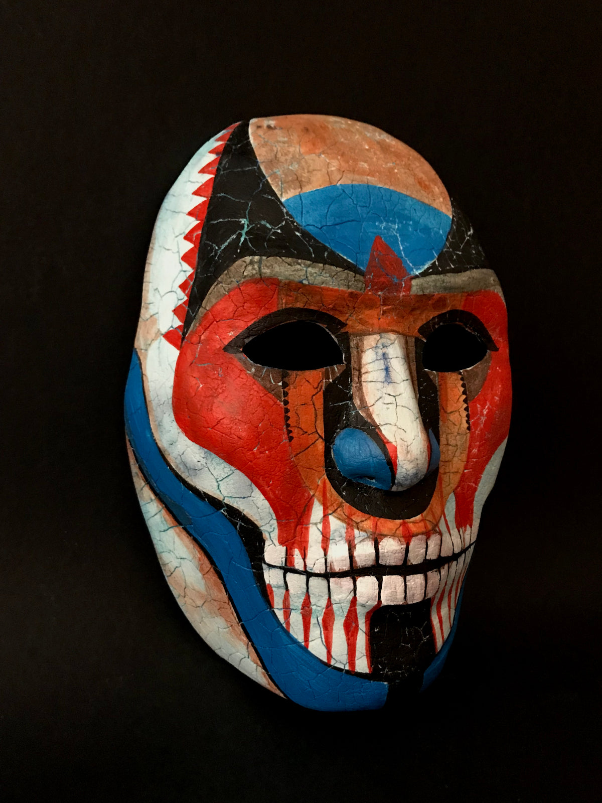 Aztec Ribal Mask Tribal Skull Mask | Aztec Handmade Mask for Festivals, Halloween & Col ...