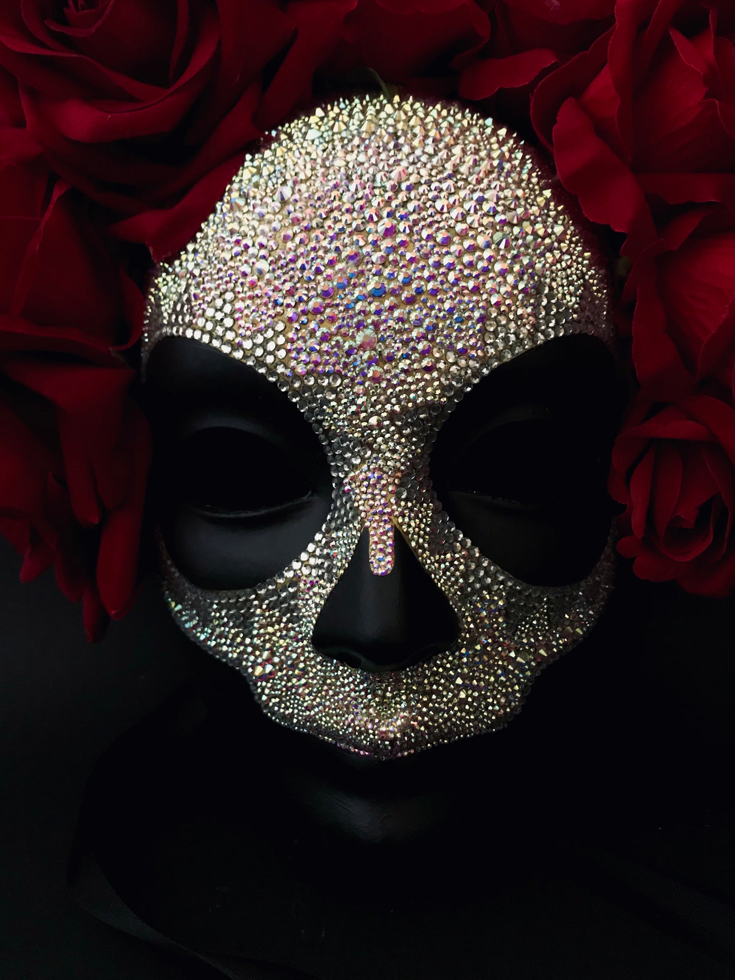 Catrina mask with rhinestones