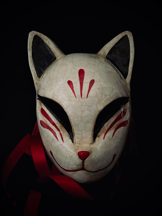 Kitsune mask. Japanese fox mask