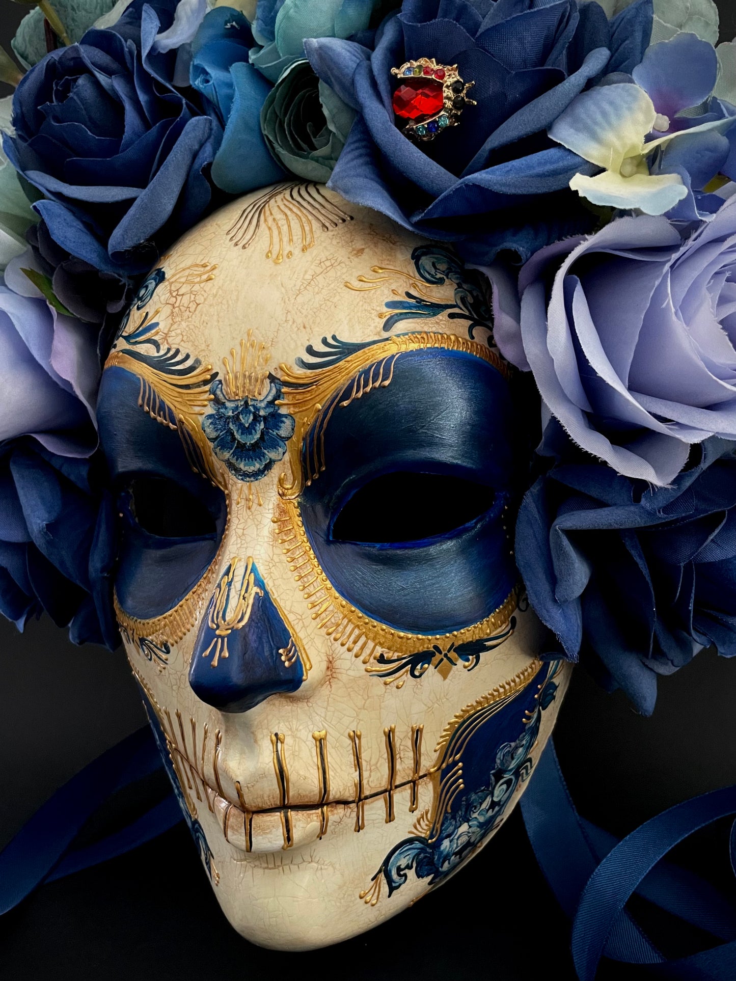 Blue Catrina mask