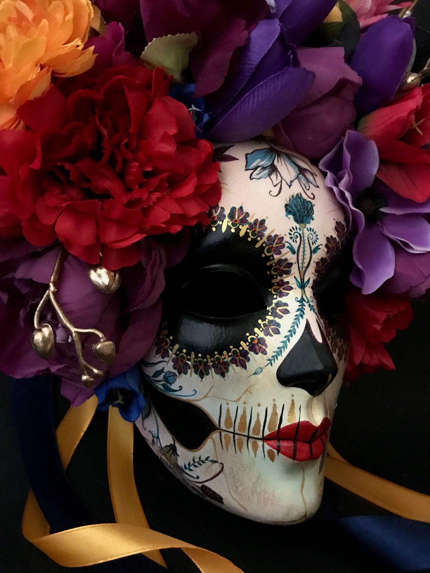 Rainbow Catrina mask