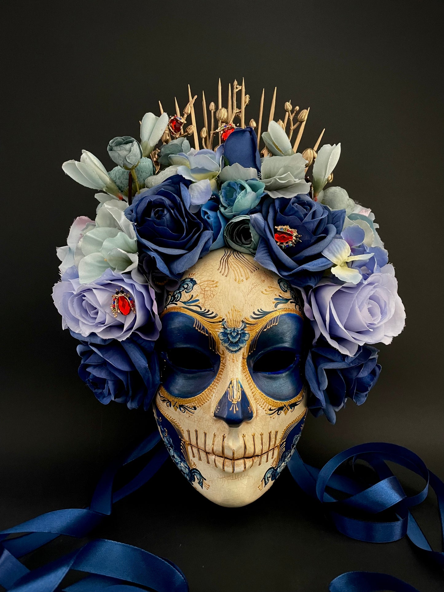 Blue Catrina mask