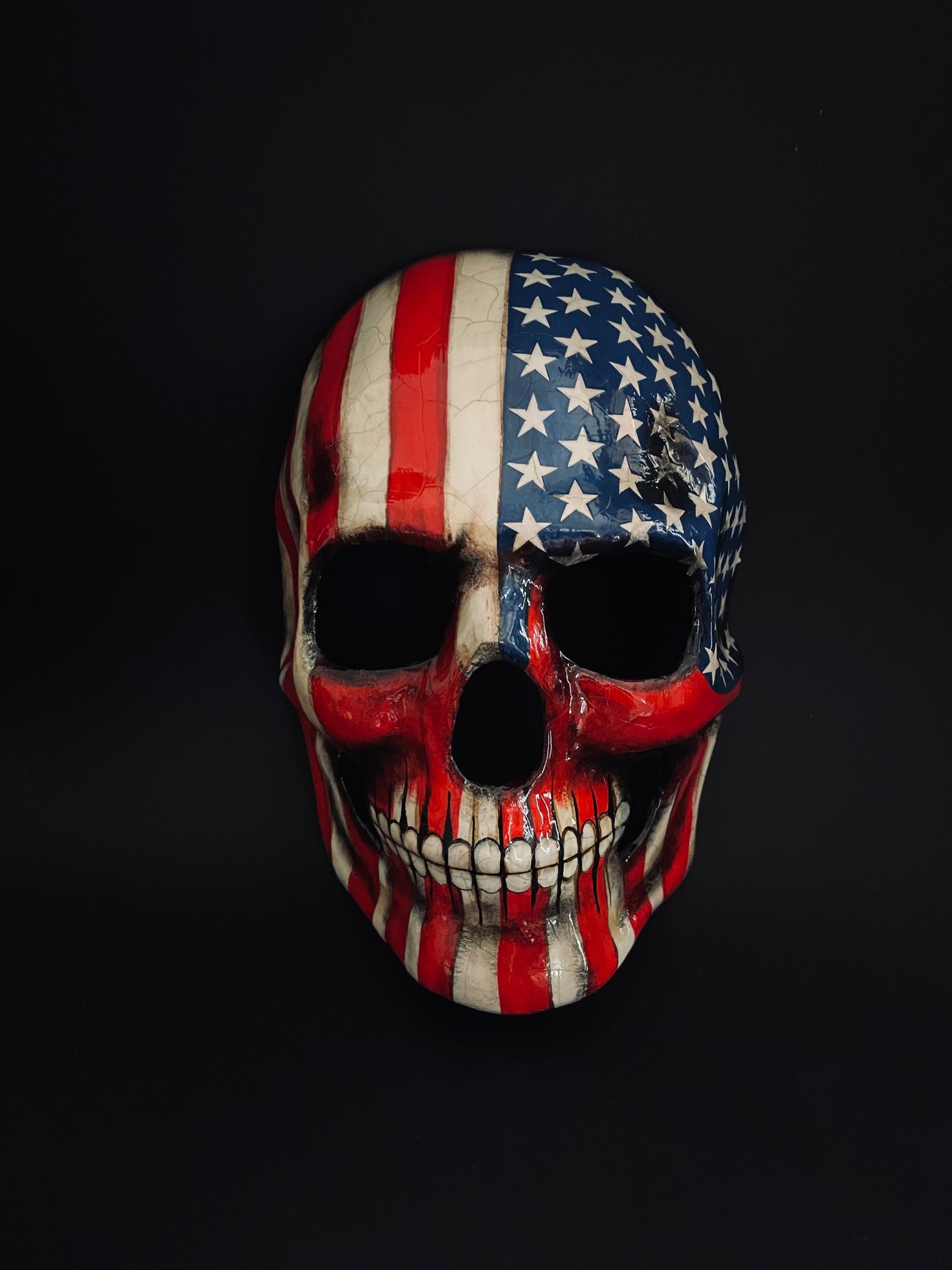 American flag skull mask