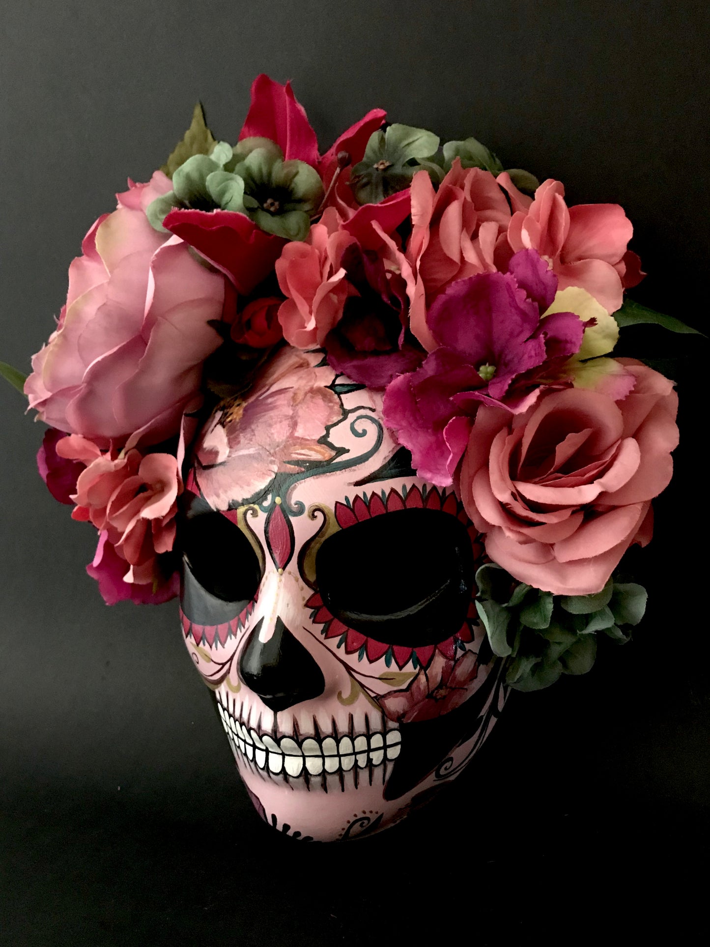 Pink Catrina mask