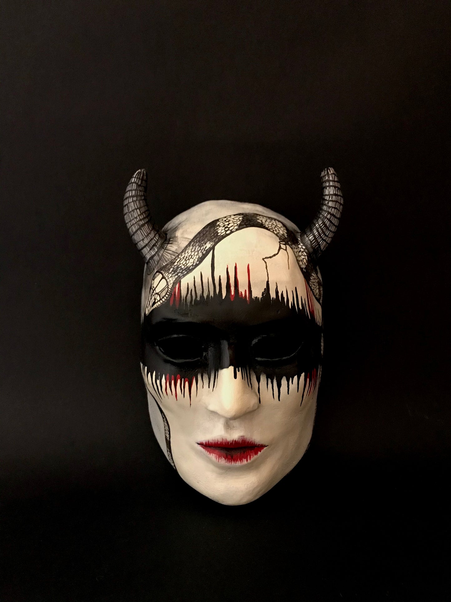 Woman demon mask