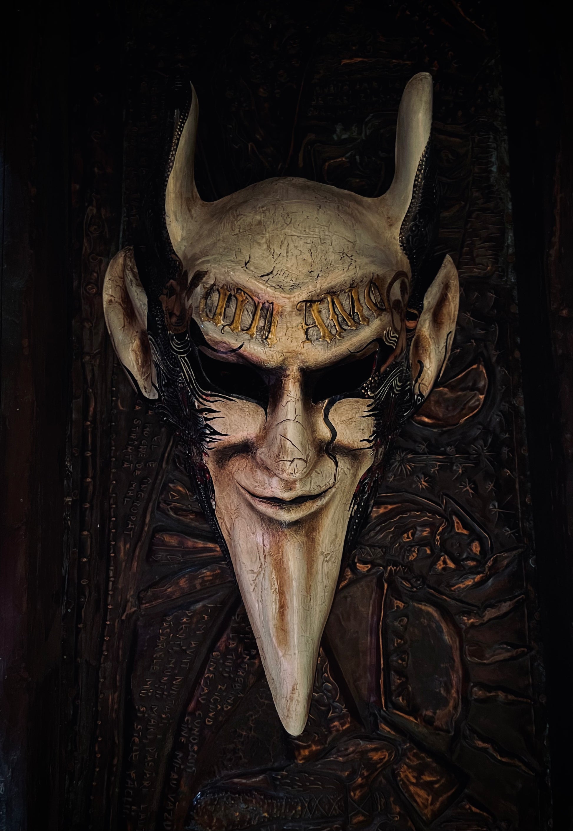 Devil Mask. Shop Devil mask with angels.Limited edition. – RUUA MASKS