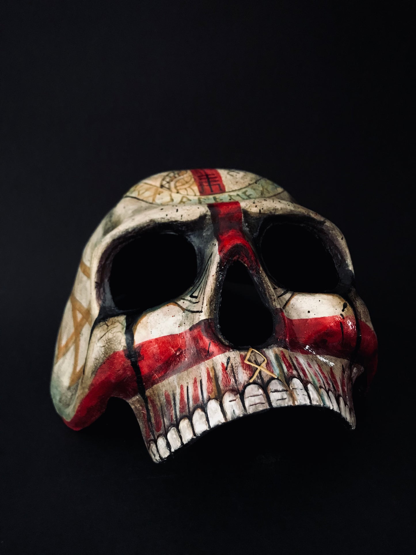 Half face Viking skull mask