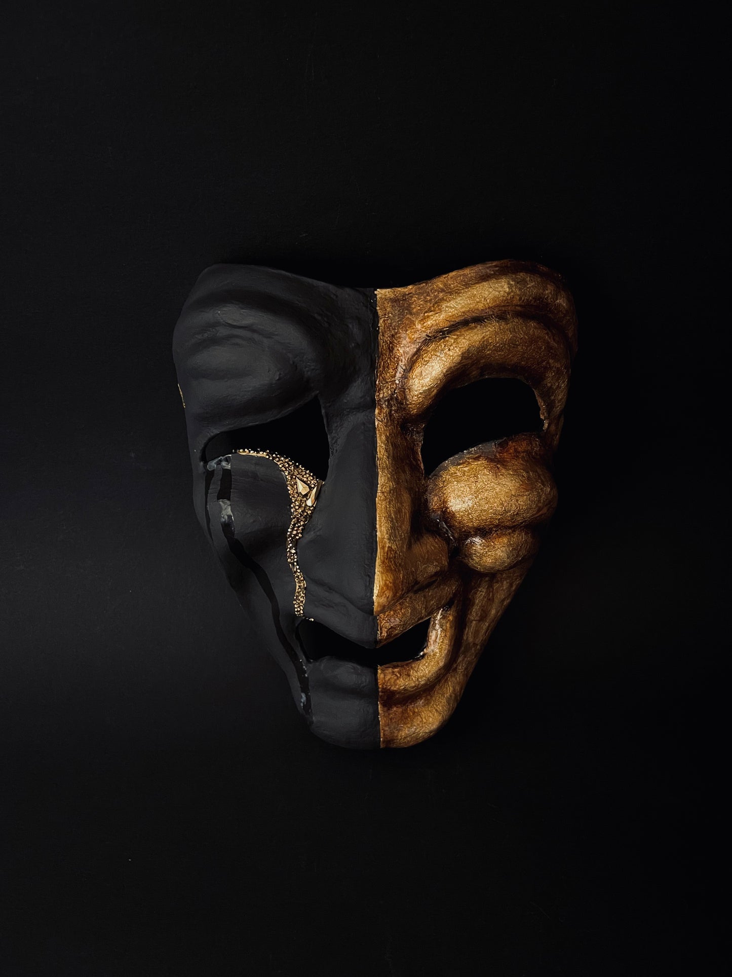 Comedy and tragedy mask. Venetian style mask