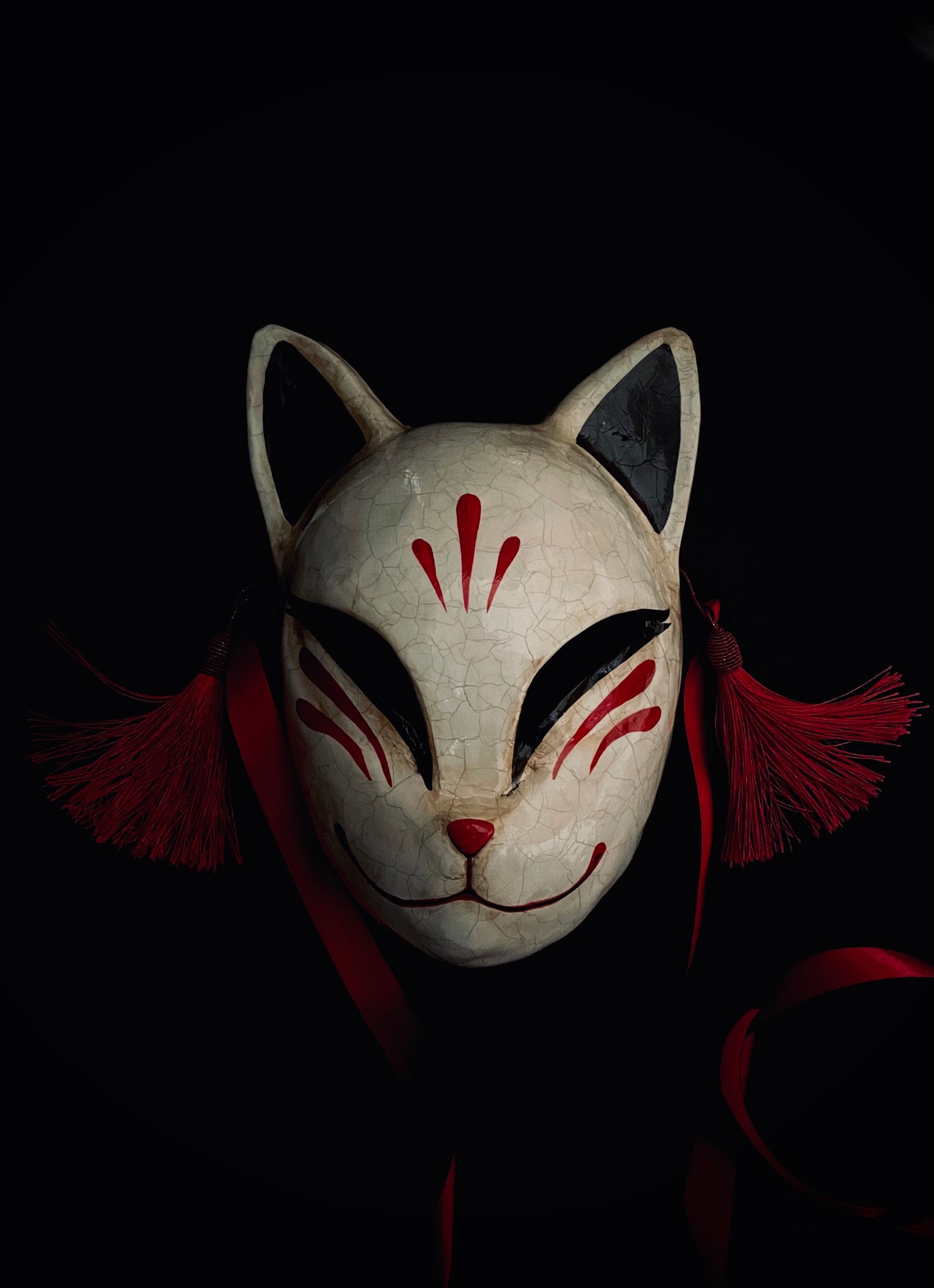 Kitsune mask. Japanese fox mask