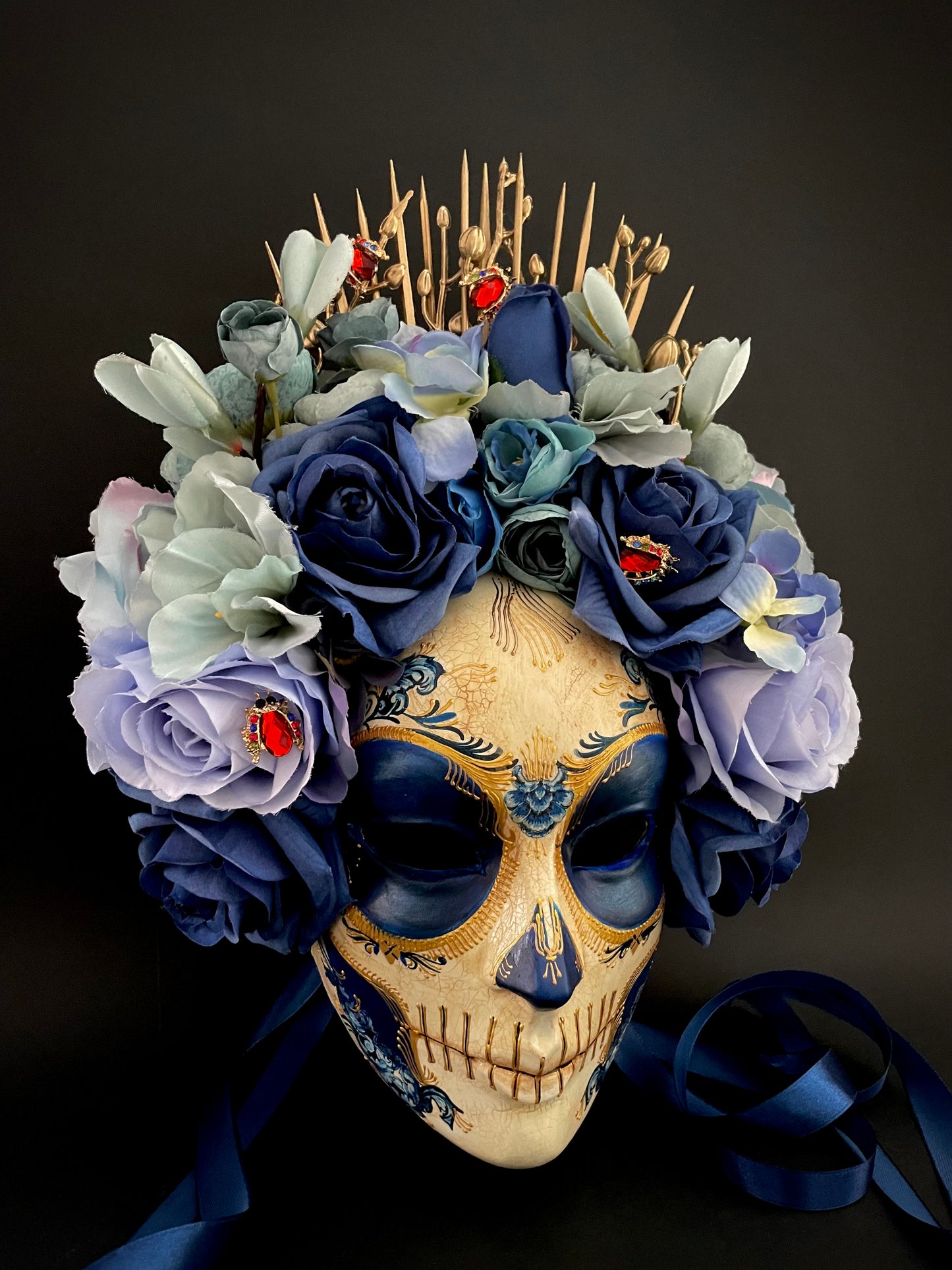 Blue Catrina mask