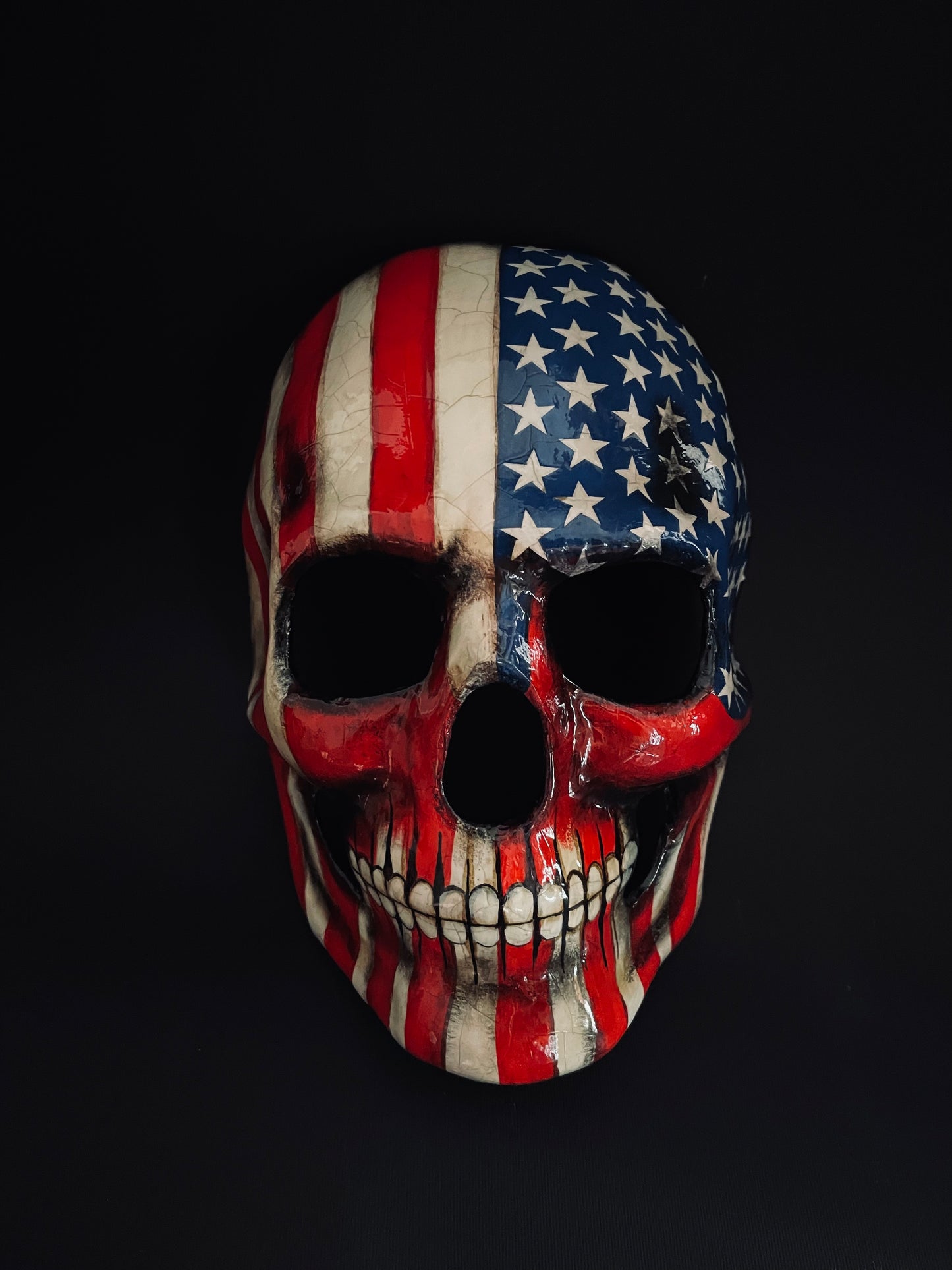 American flag skull mask