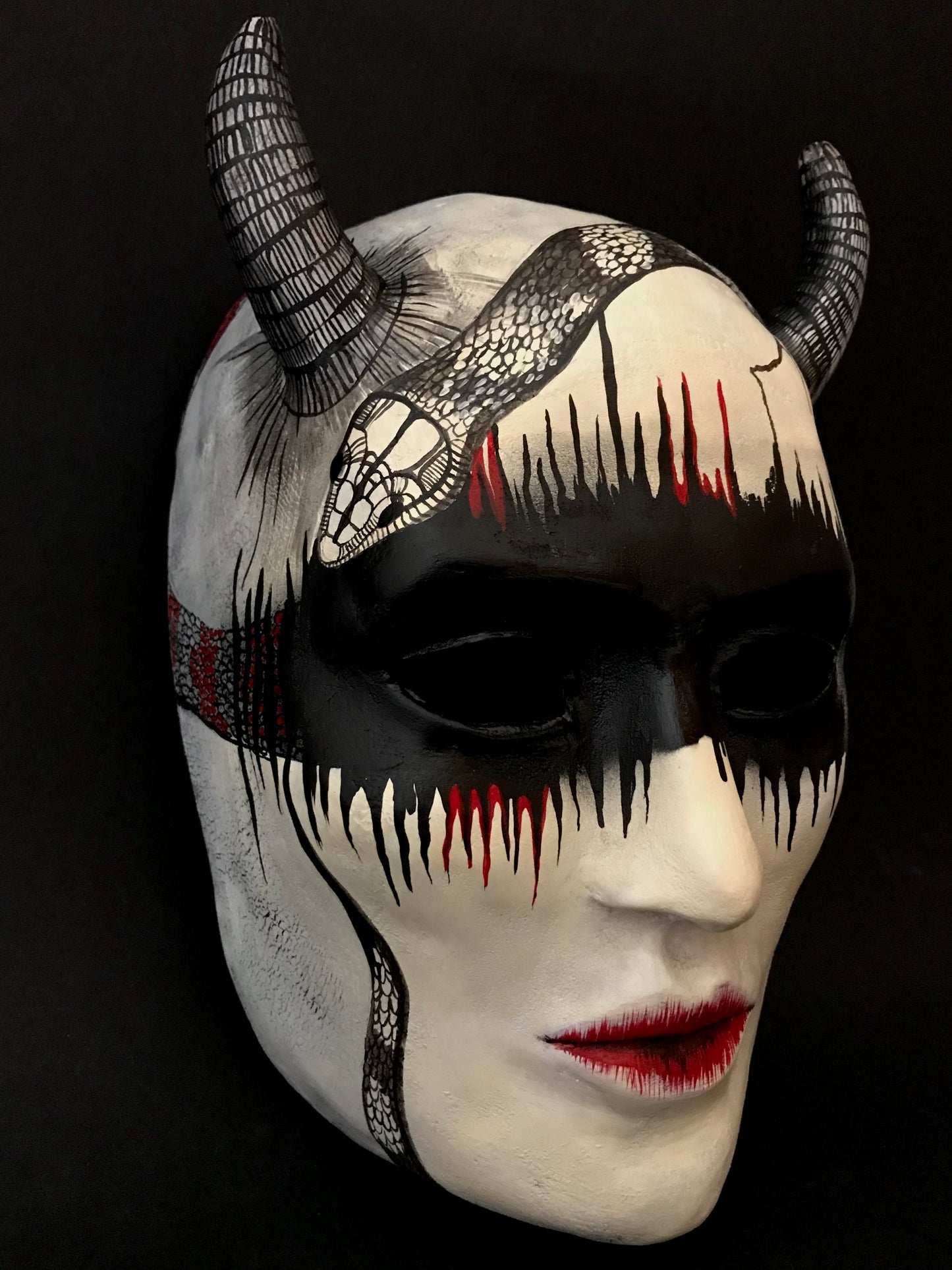 Woman demon mask